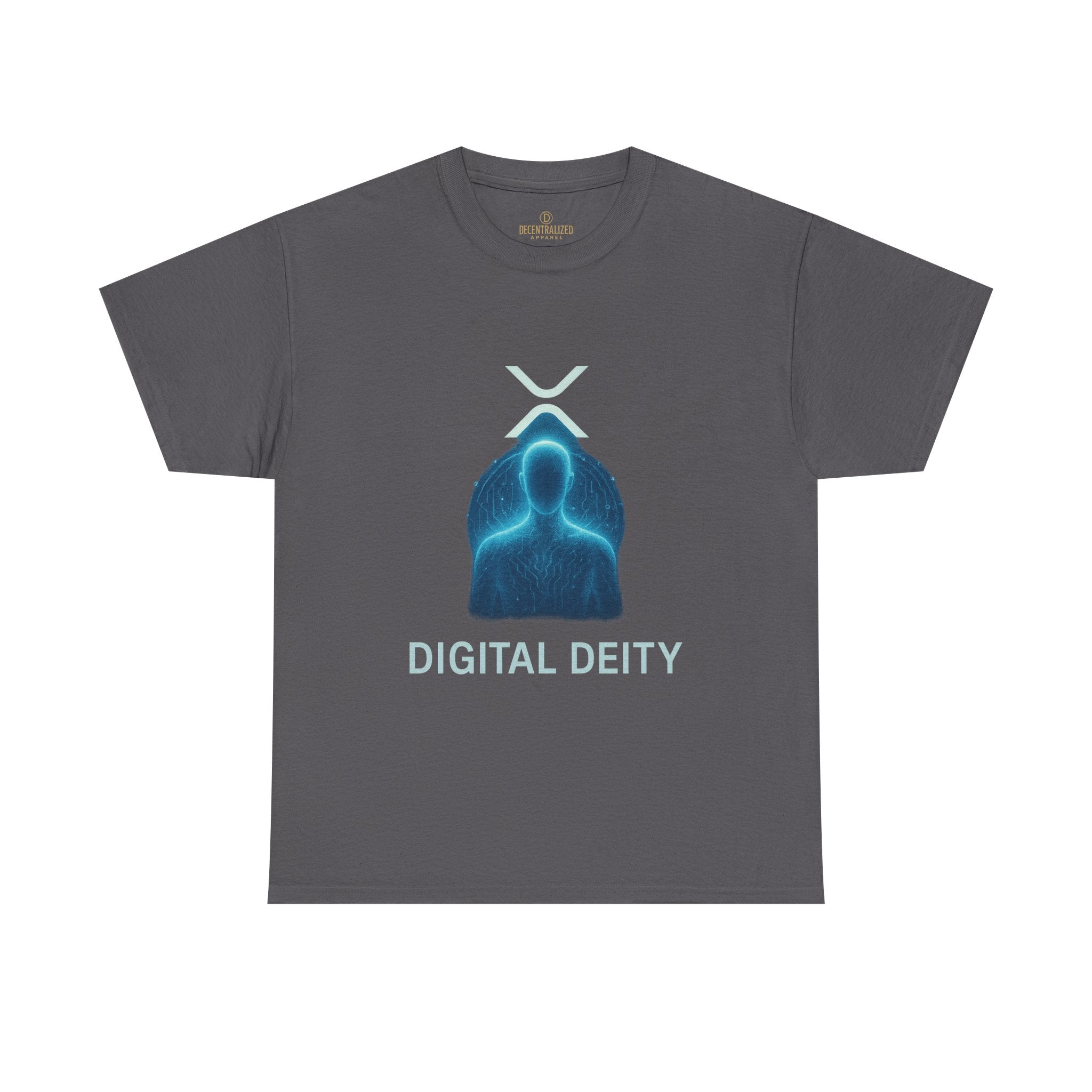 Digital Deity T‑Shirt — Futuristic Neon Tech Hoodie Tee