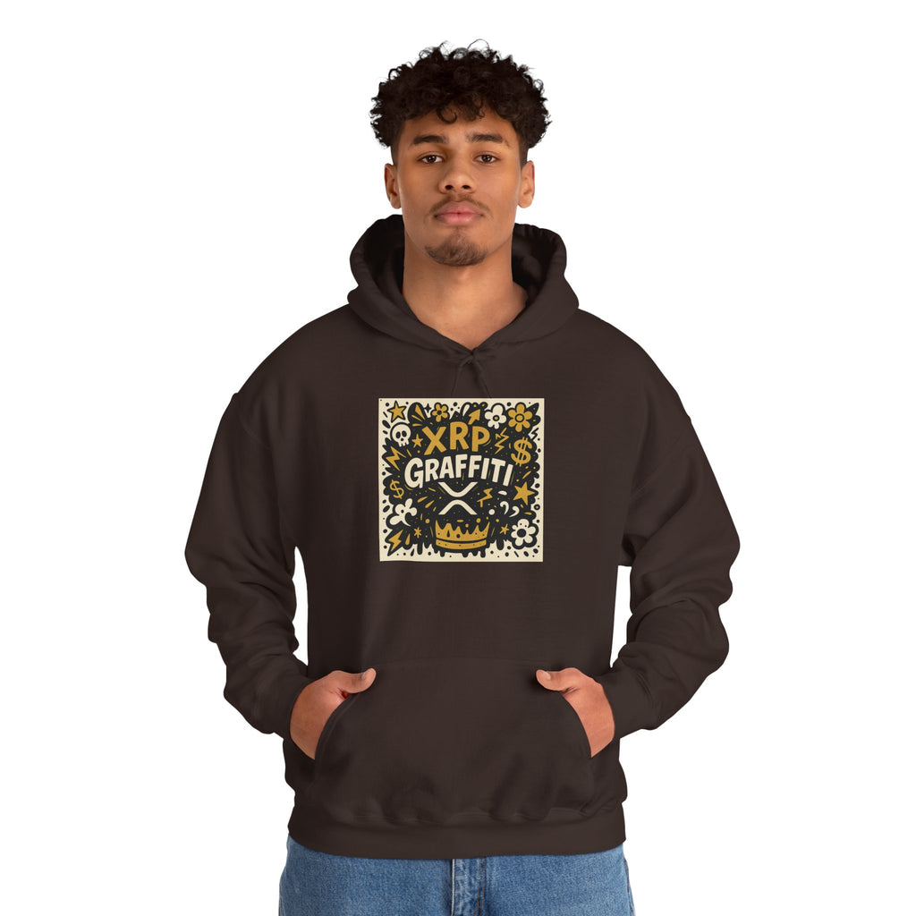 XRP Graffiti Hoodie – Street Art Crypto Sweatshirt