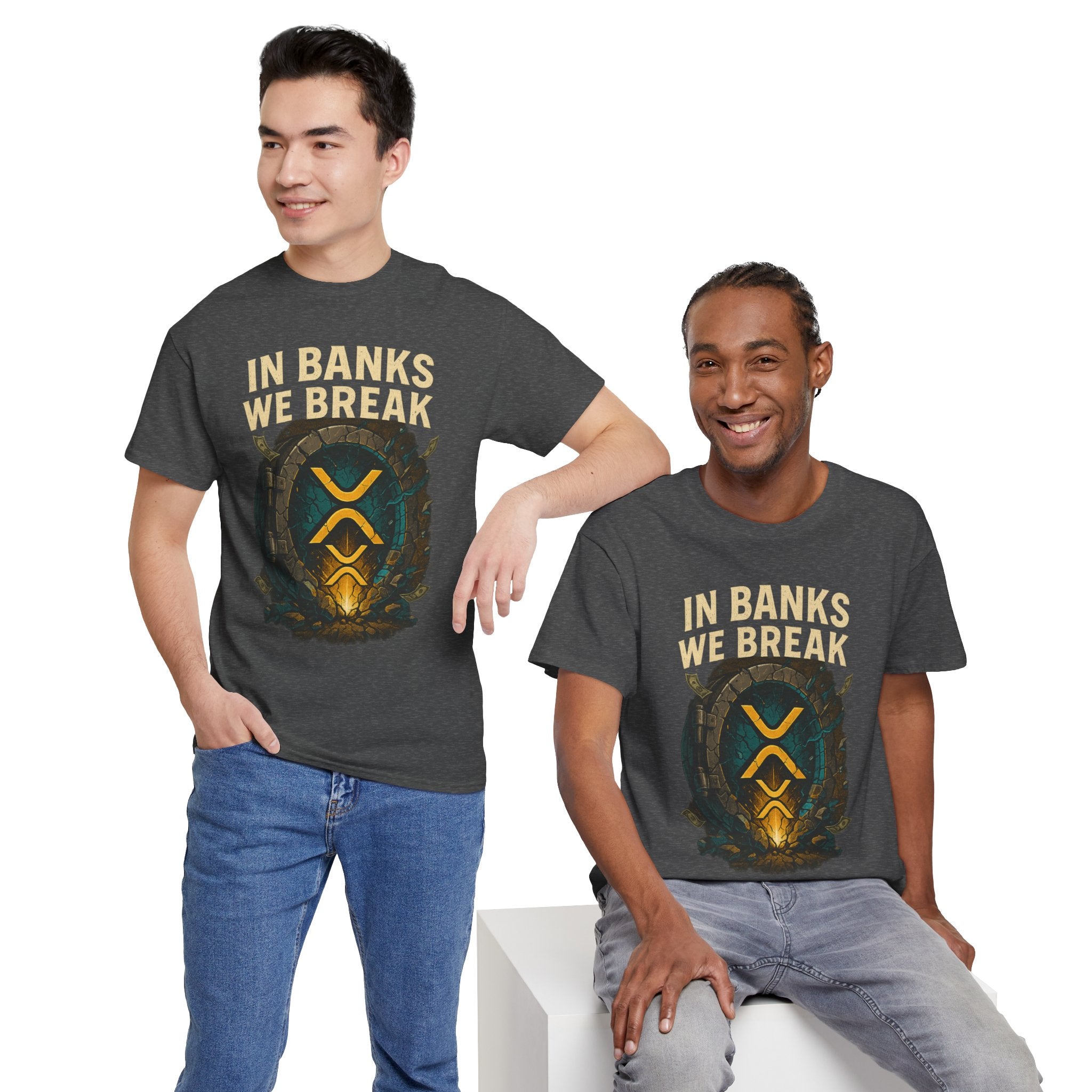 In Banks We Break XRP Crypto Graphic Tee