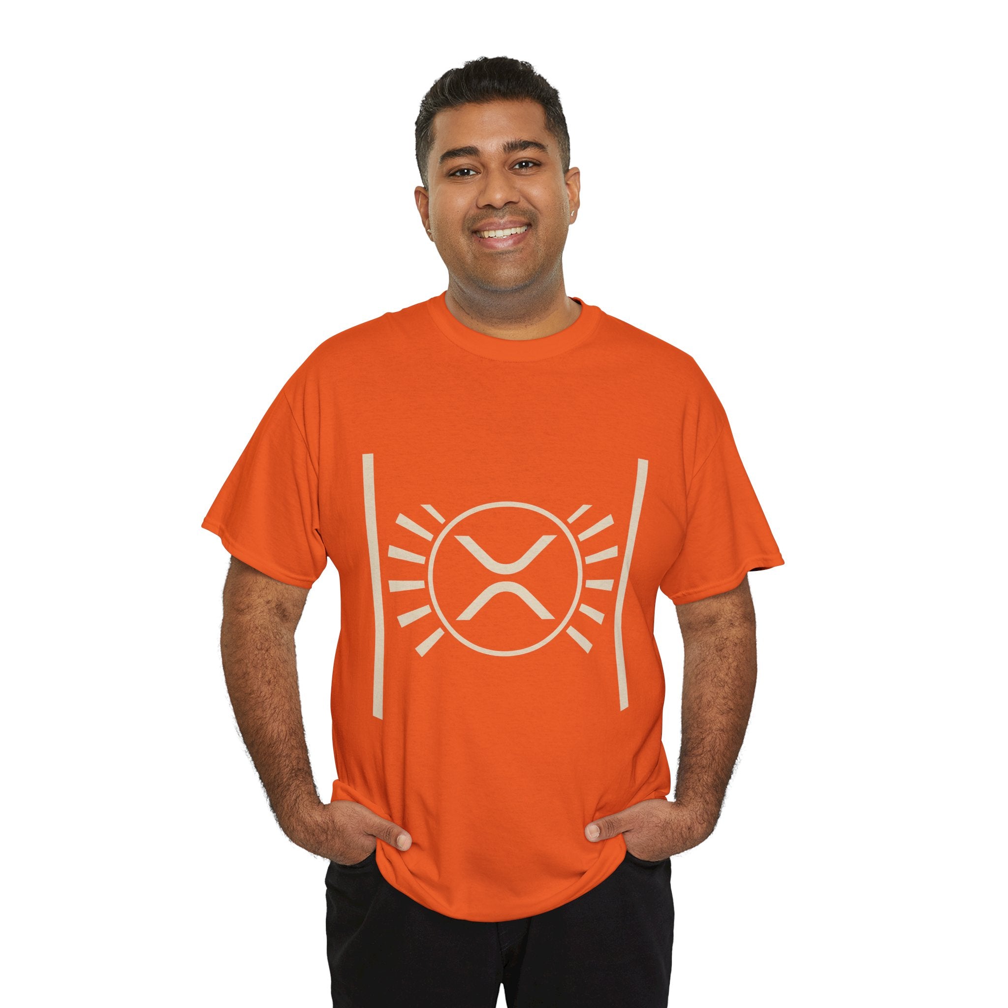 XRP Sun Logo T‑Shirt — Minimal Crypto Ripple Tee