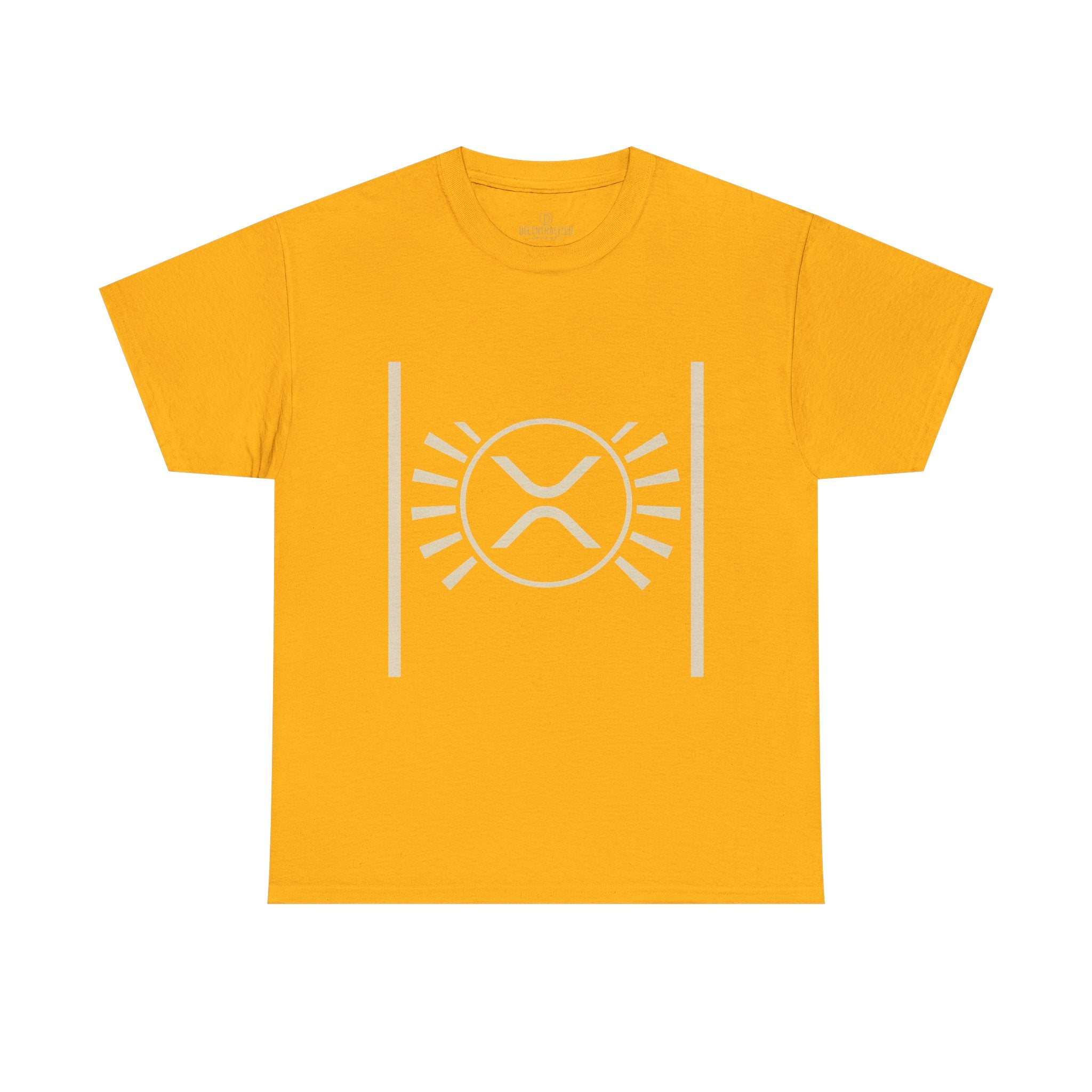 XRP Sun Logo T‑Shirt — Minimal Crypto Ripple Tee