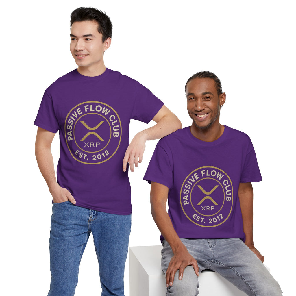 XRP Passive Flow Club T‑Shirt — Crypto Logo Tee (Est. 2012)