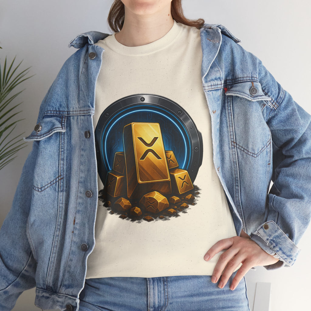 Crypto Gold Bars T-Shirt — Ripple (XRP) Stack Graphic Tee
