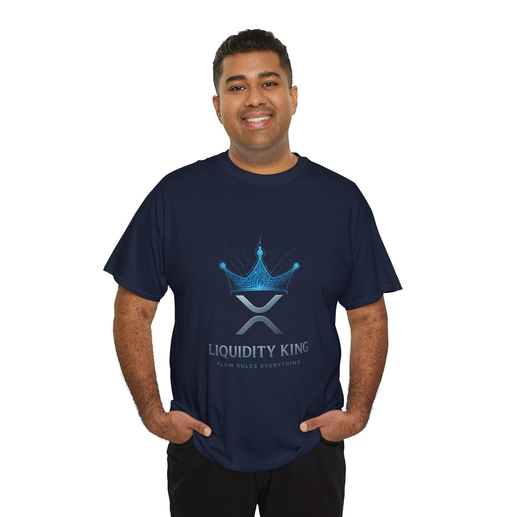 RIPPLE Liquidity King T-Shirt — Crypto XRP Crown Tee