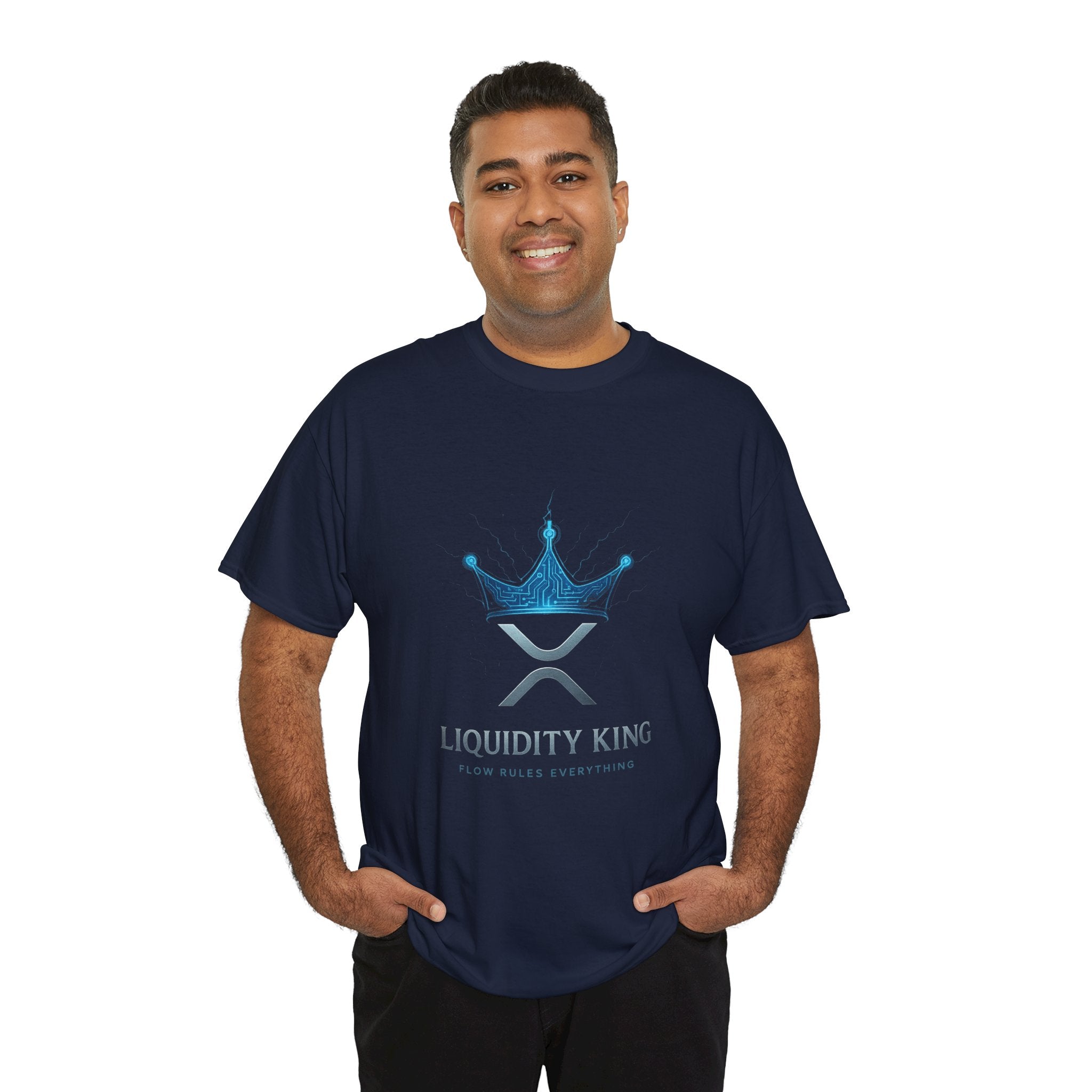 RIPPLE Liquidity King T-Shirt — Crypto XRP Crown Tee