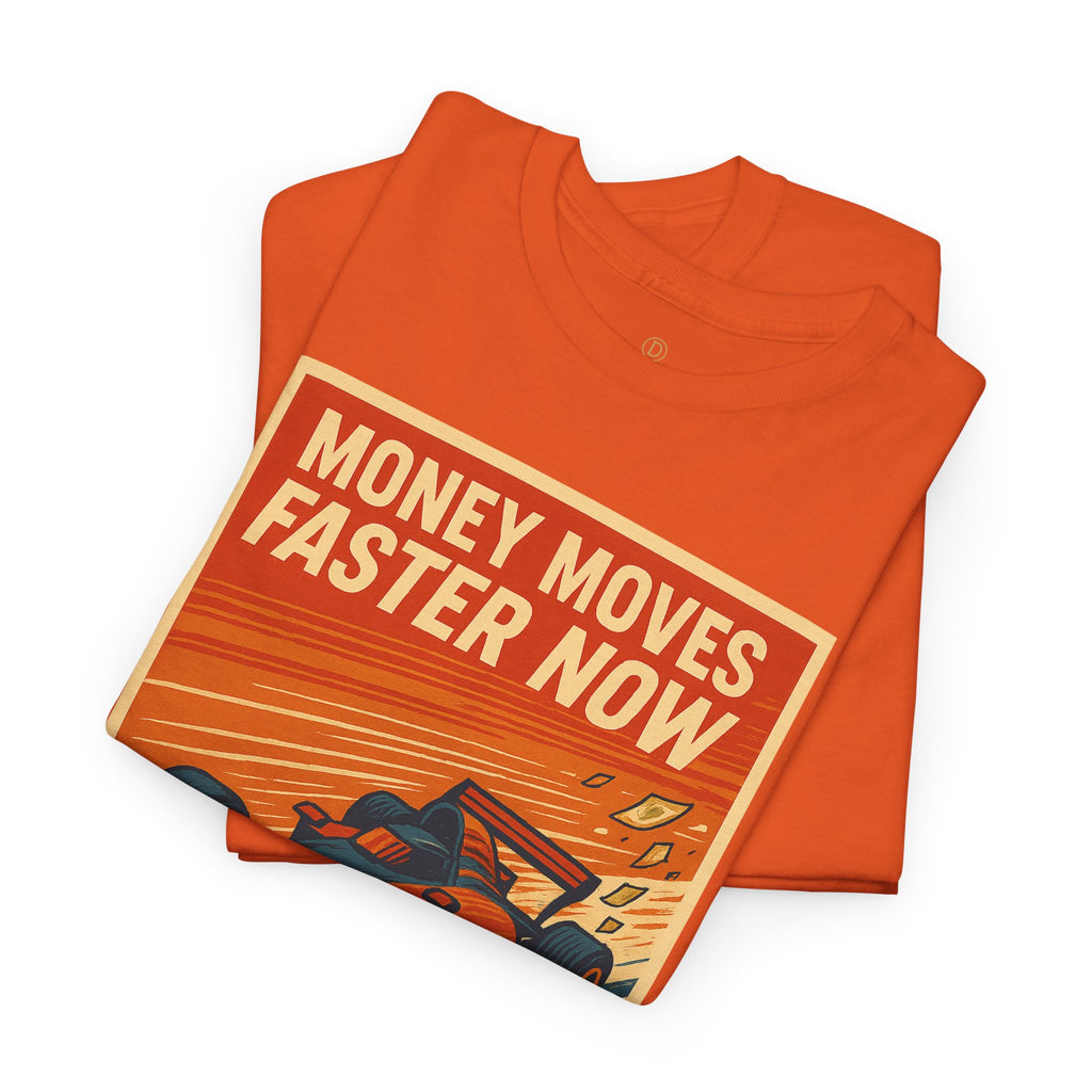 XRP 'Money Moves Faster Now' Racing Tee — Crypto Enthusiast T-Shirt