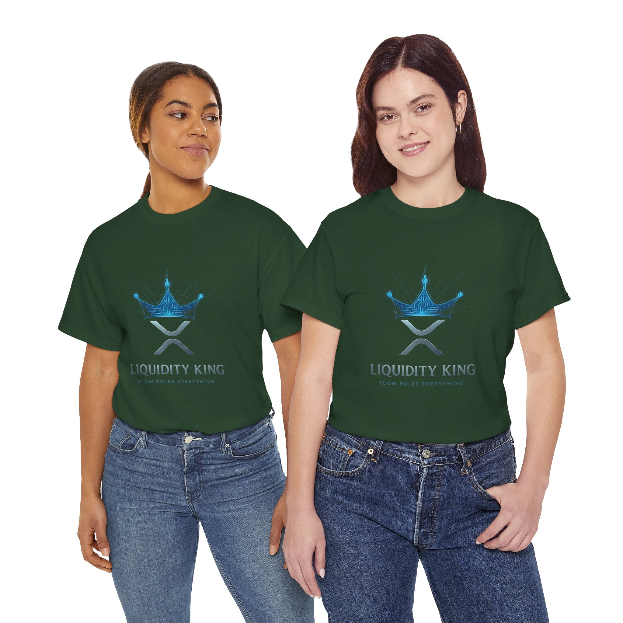 RIPPLE Liquidity King T-Shirt — Crypto XRP Crown Tee