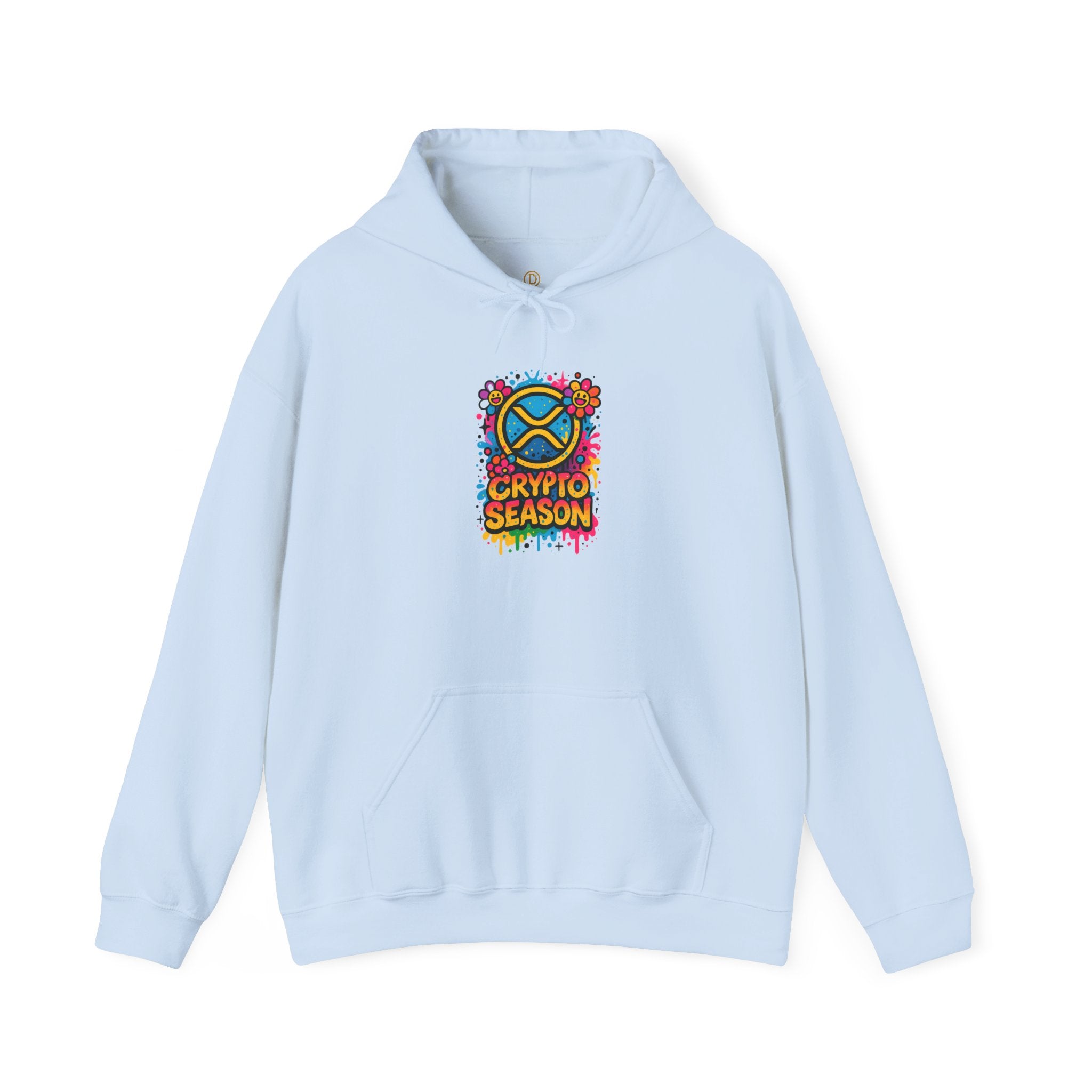 Crypto Season Hoodie - Colorful Ripple X Logo Streetwear