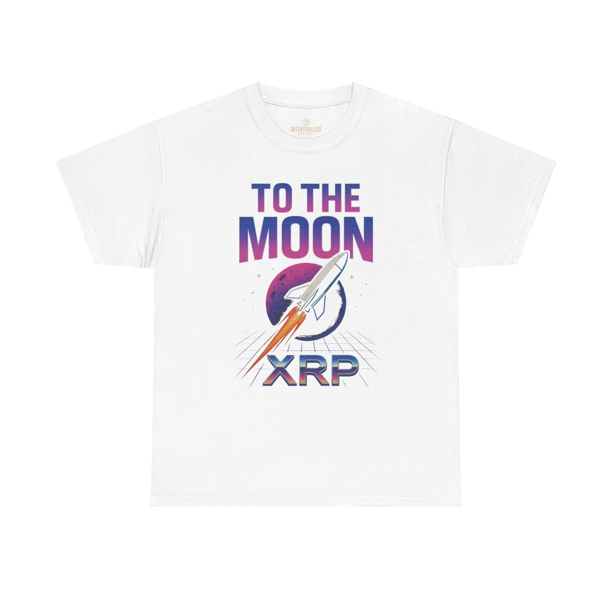 XRP 'To The Moon' T-Shirt — Crypto Investor Rocket Tee