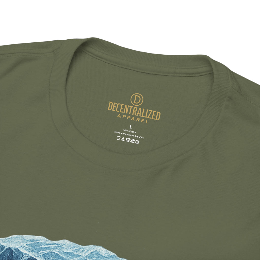 Cold Flow Ripple Logo T‑Shirt — 'Cold Flow: Built Different' Ice Cube Design