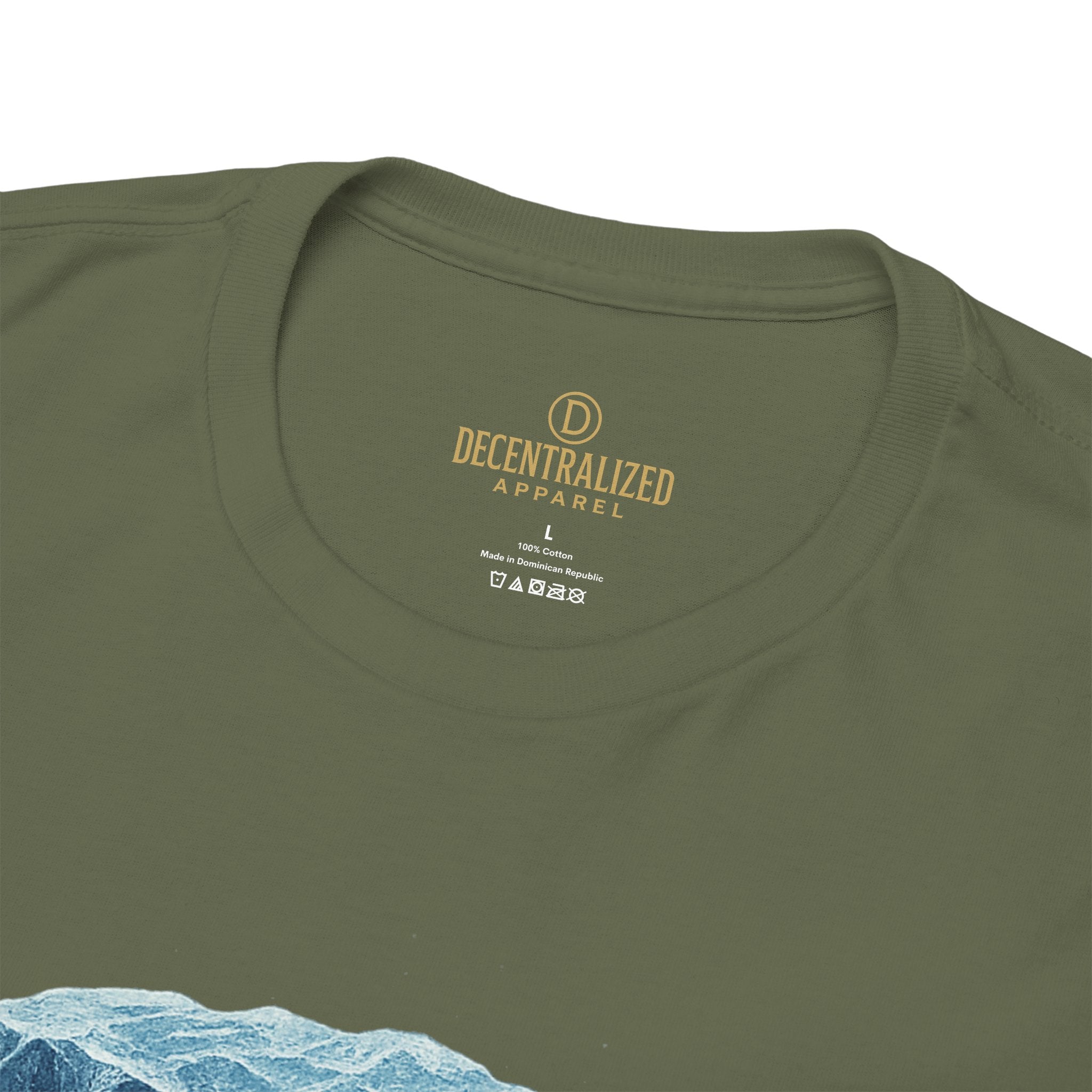 Cold Flow Ripple Logo T‑Shirt — 'Cold Flow: Built Different' Ice Cube Design