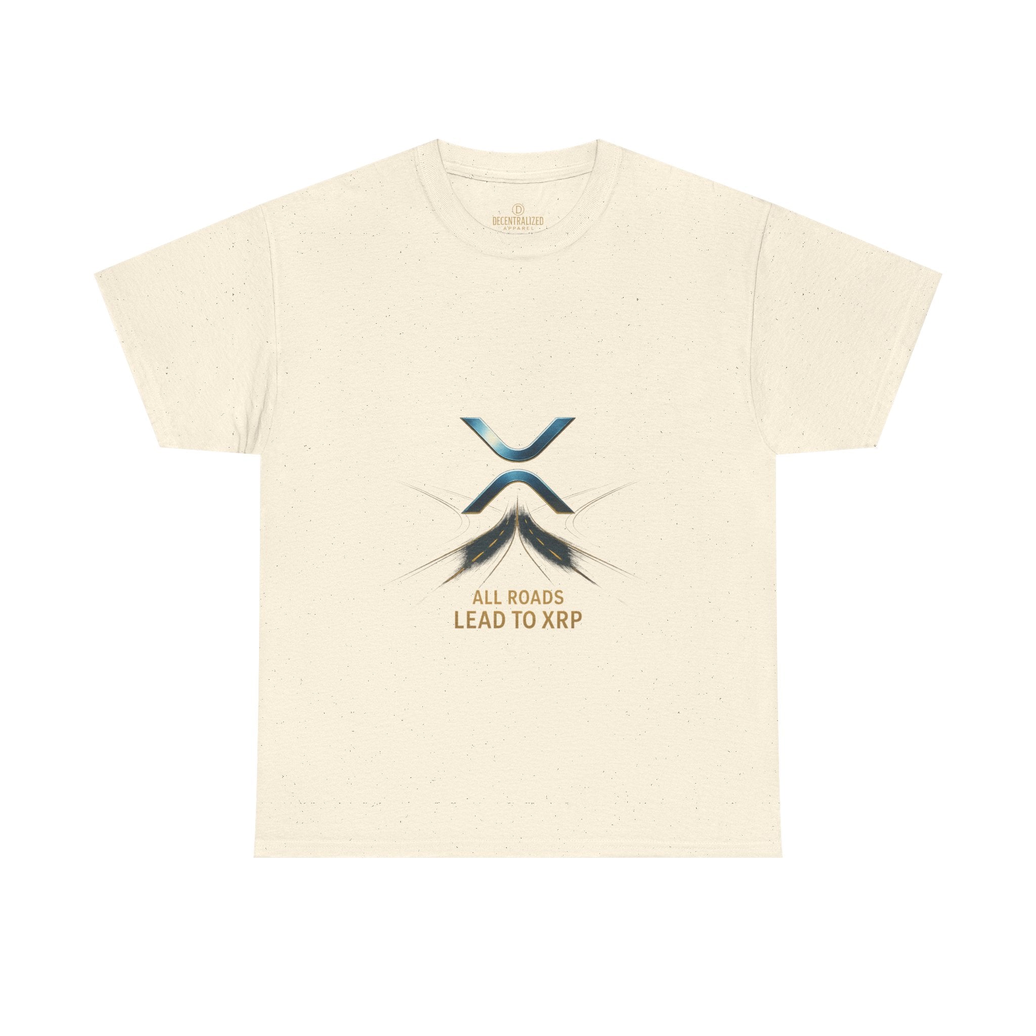All Roads Lead to XRP T-Shirt — Crypto Ripple Logo Tee