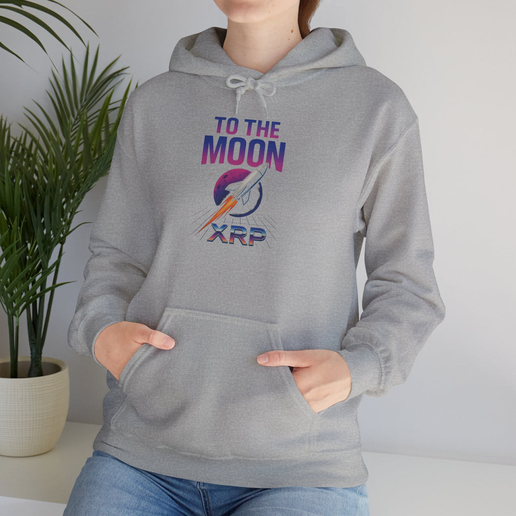 XRP To The Moon Hoodie – Crypto Investor Sweatshirt
