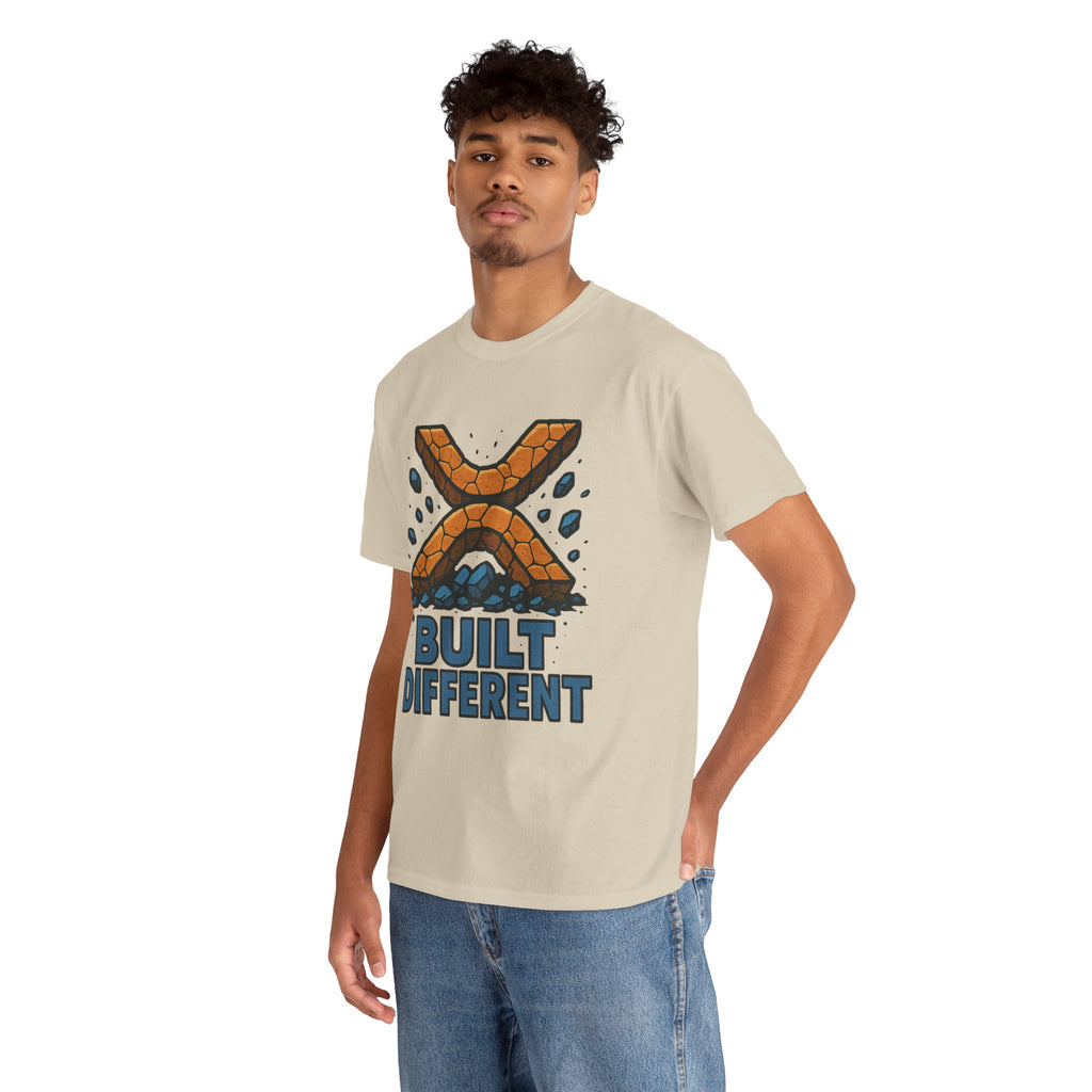 Built Different T-Shirt — Rugged Crypto X Design Tee