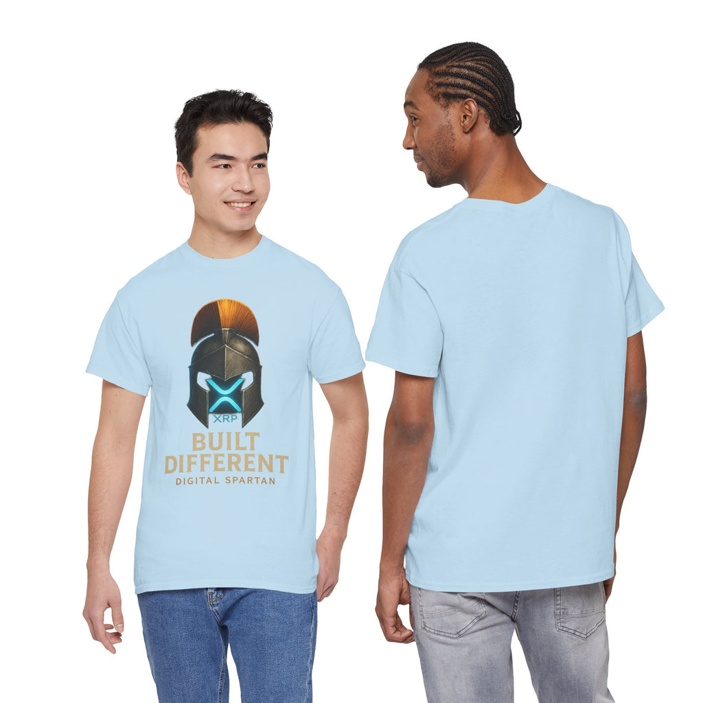 Built Different Spartan Tee — Digital Spartan XRP Crypto T-Shirt