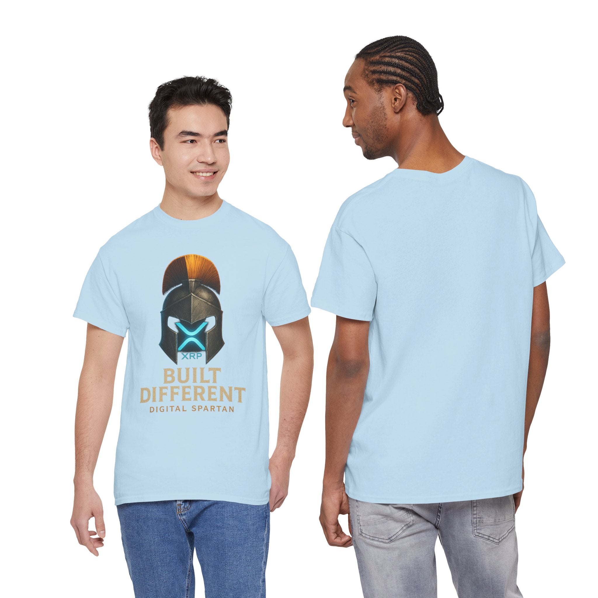 Built Different Spartan Tee — Digital Spartan XRP Crypto T-Shirt