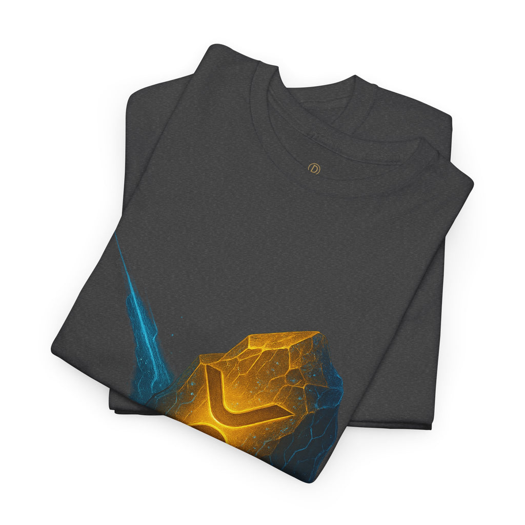 Rune Stone Graphic Tee — Glowing Mystic Rock T-Shirt