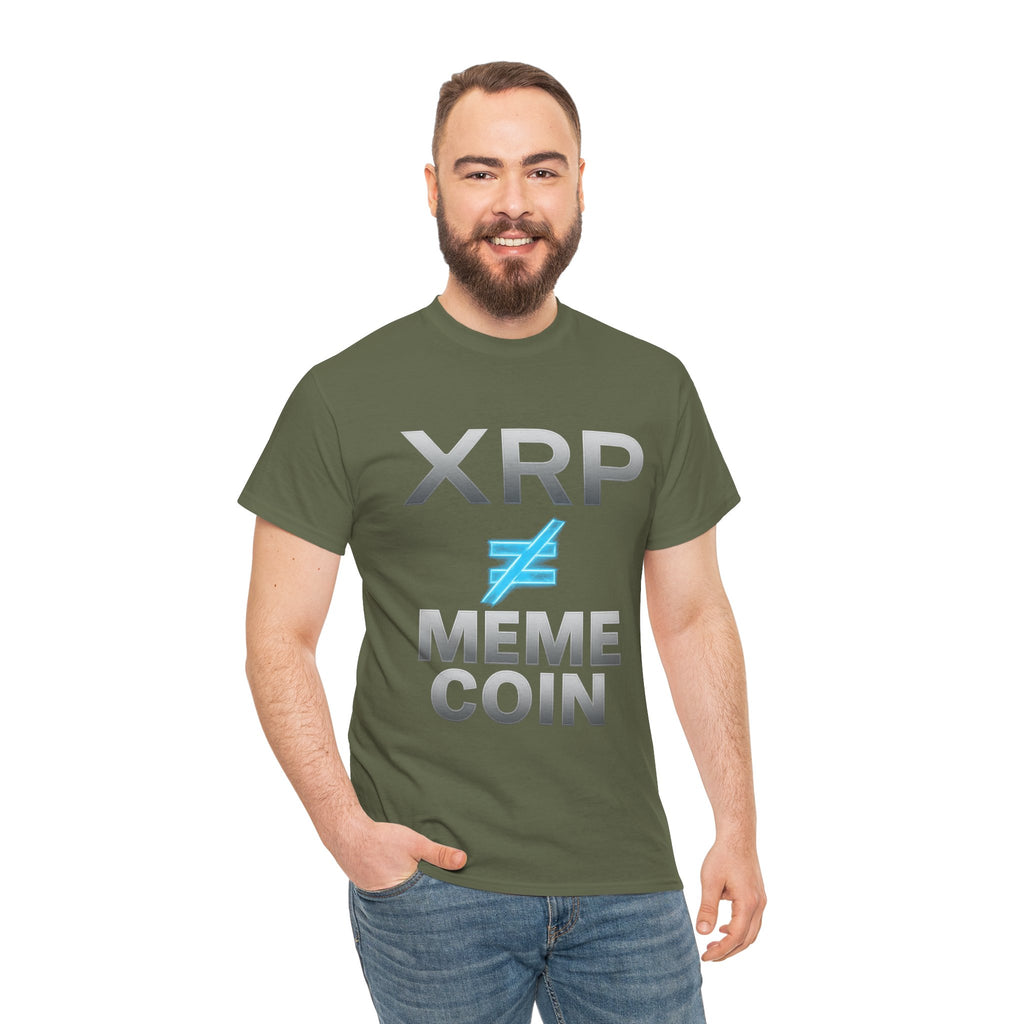 XRP ≠ Meme Coin T-Shirt — Crypto Investor Statement Tee