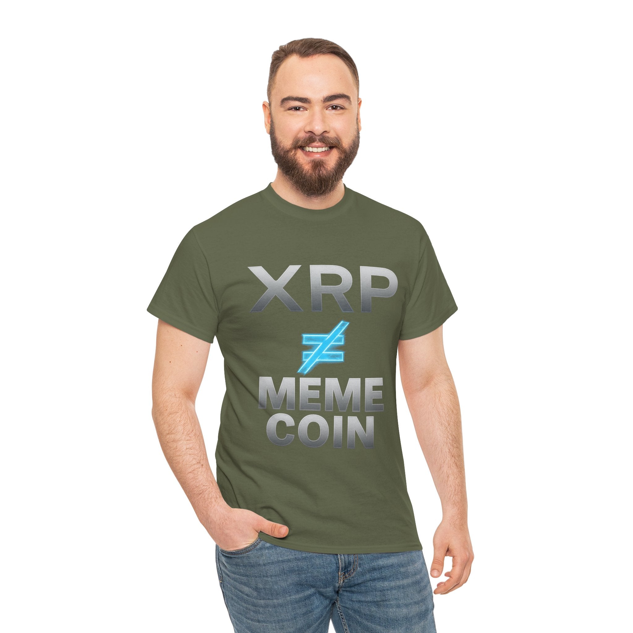 XRP ≠ Meme Coin T-Shirt — Crypto Investor Statement Tee