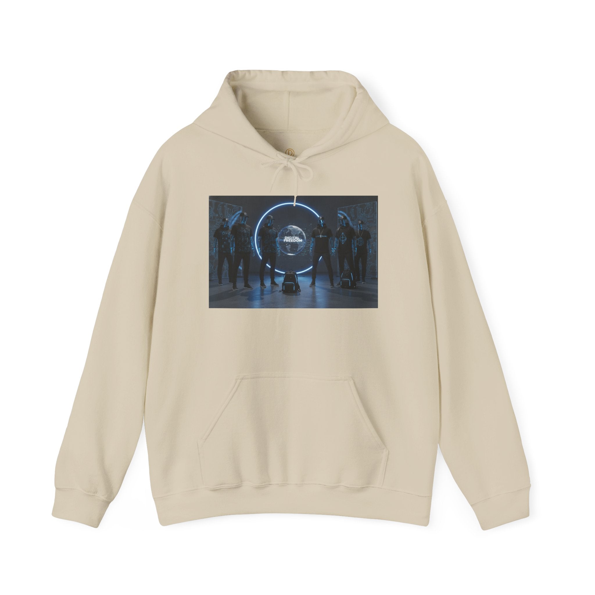Futuristic Neon Portal Hoodie – Cyberpunk Sci‑Fi Crew Graphic Sweatshirt