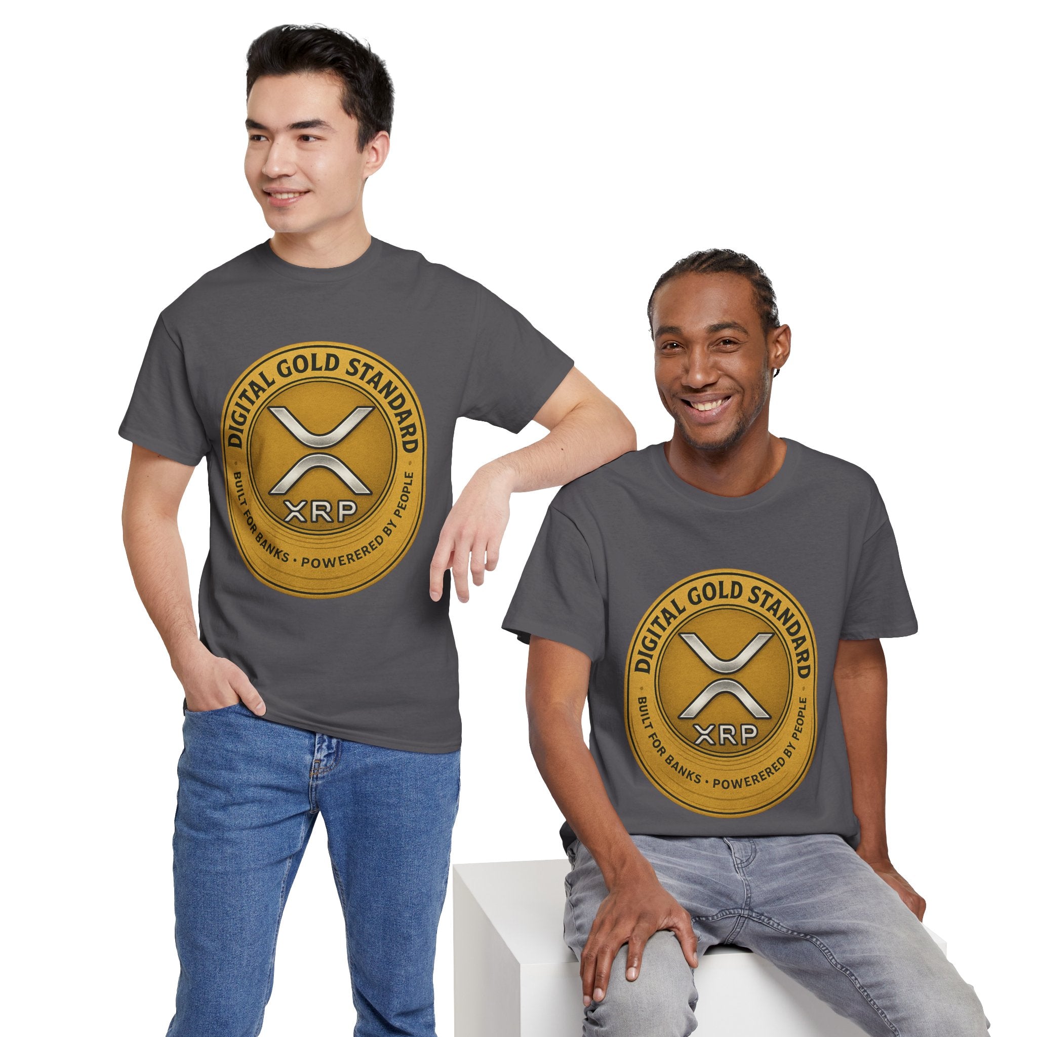 XRP Digital Gold Tee – Cryptocurrency Logo Shirt