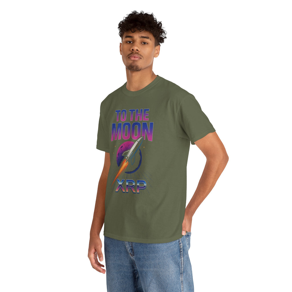 XRP 'To The Moon' T-Shirt — Crypto Investor Rocket Tee