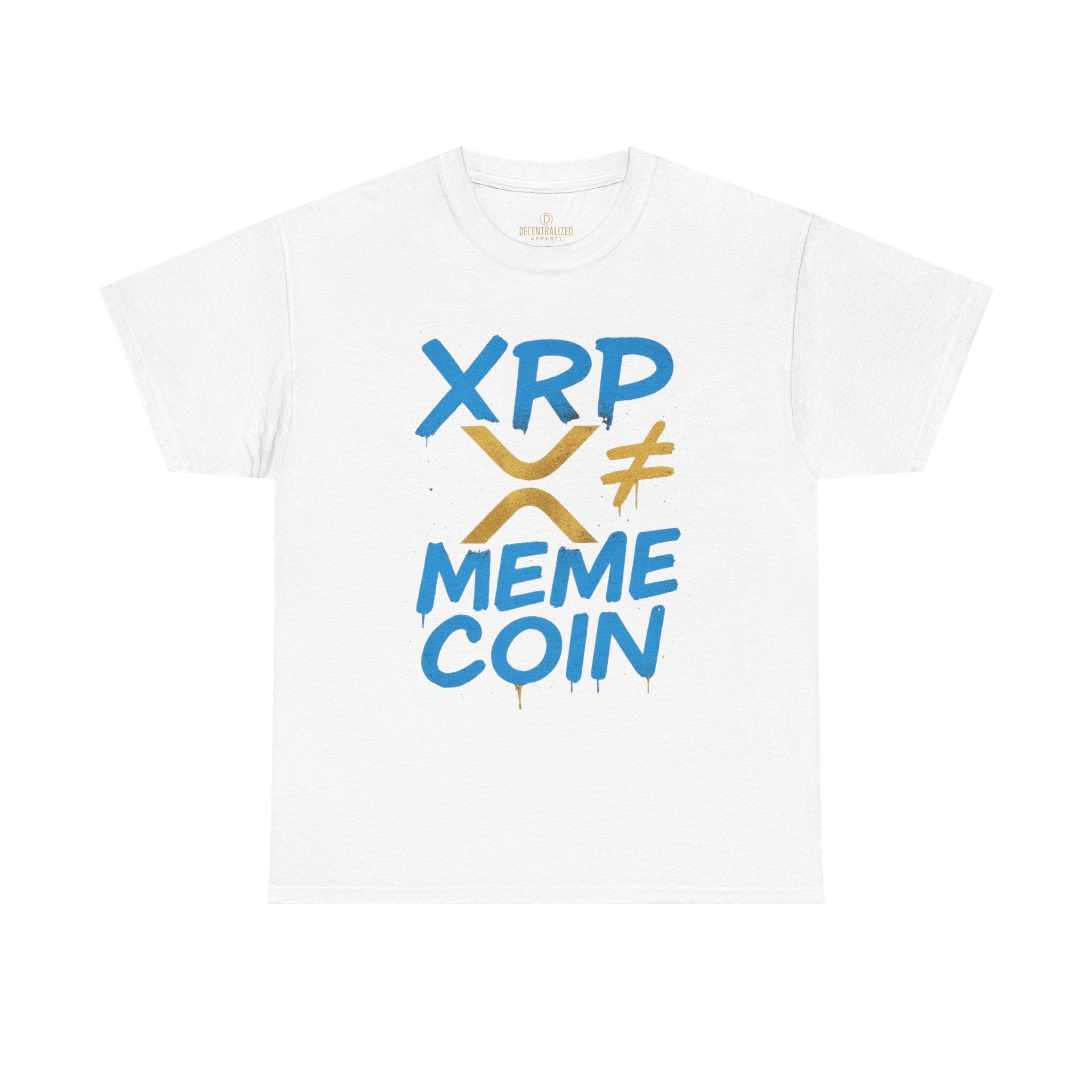 XRP ≠ Meme Coin T‑Shirt — Crypto Advocate Graphic Tee
