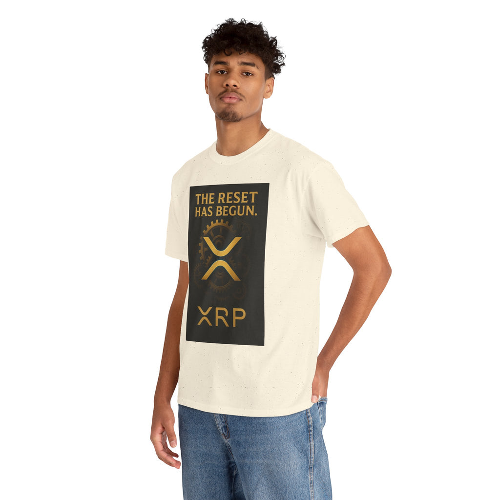 XRP Crypto Tee — "The Reset Has Begun" Bitcoin Alternative Shirt