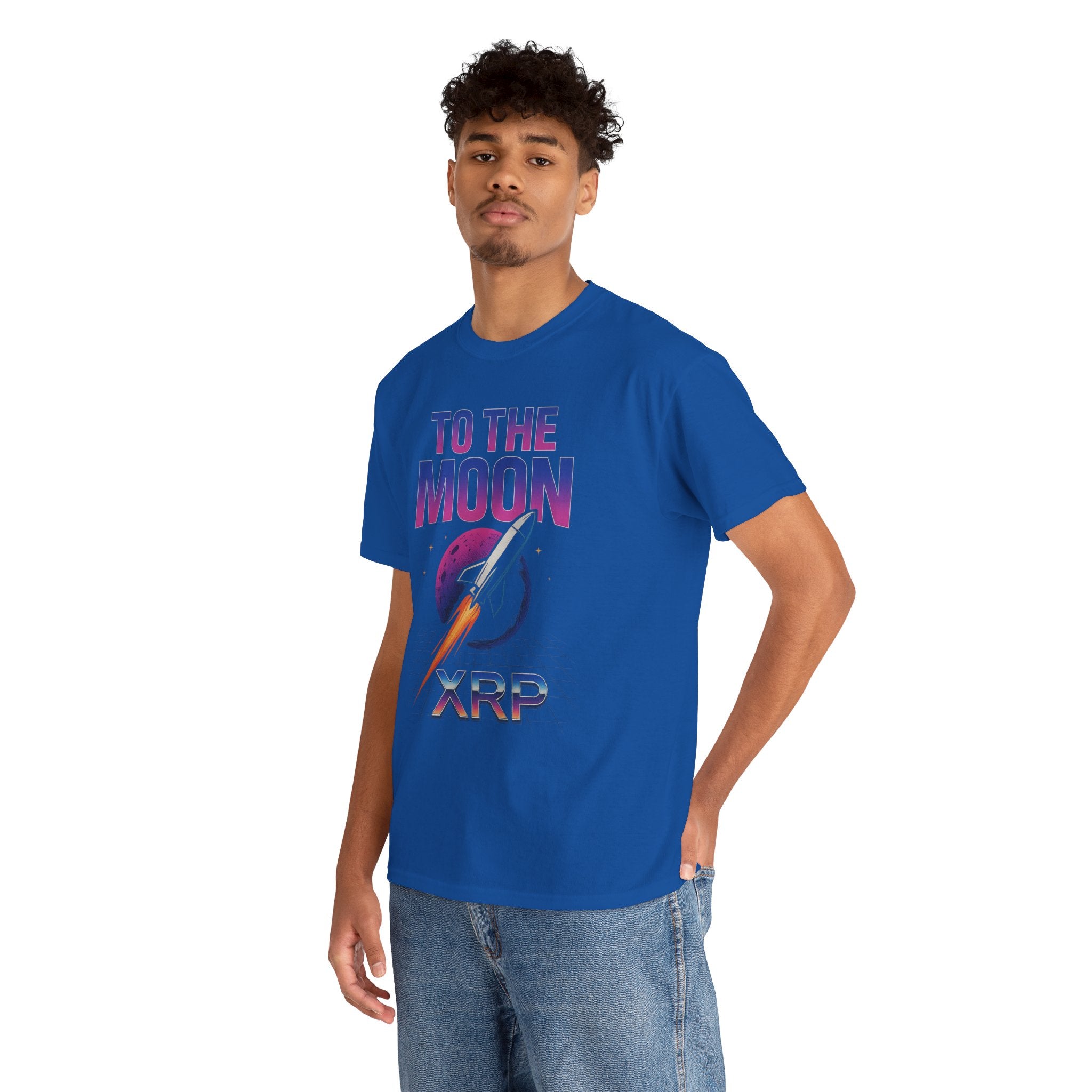 XRP 'To The Moon' T-Shirt — Crypto Investor Rocket Tee