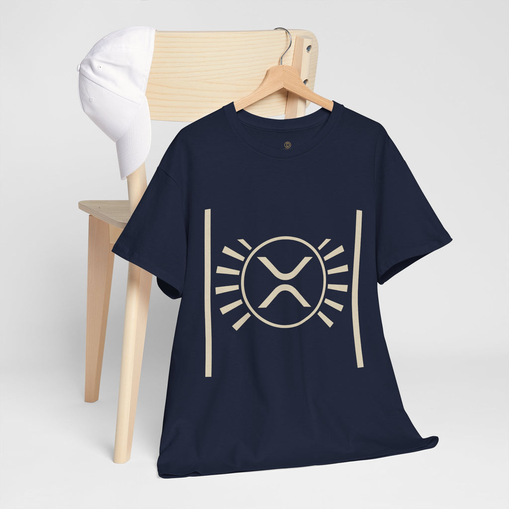 XRP Sun Logo T‑Shirt — Minimal Crypto Ripple Tee