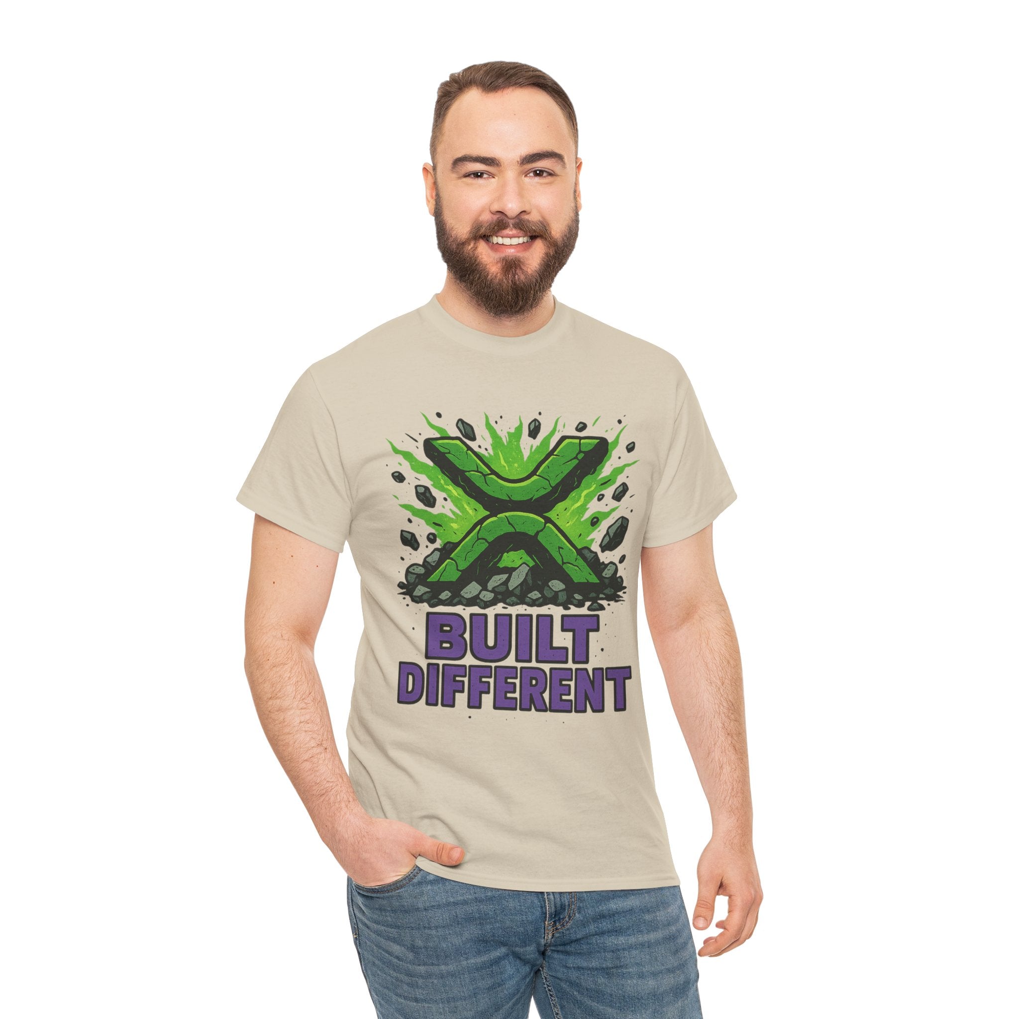 Built Different T-Shirt — Green Gamer Logo Tee