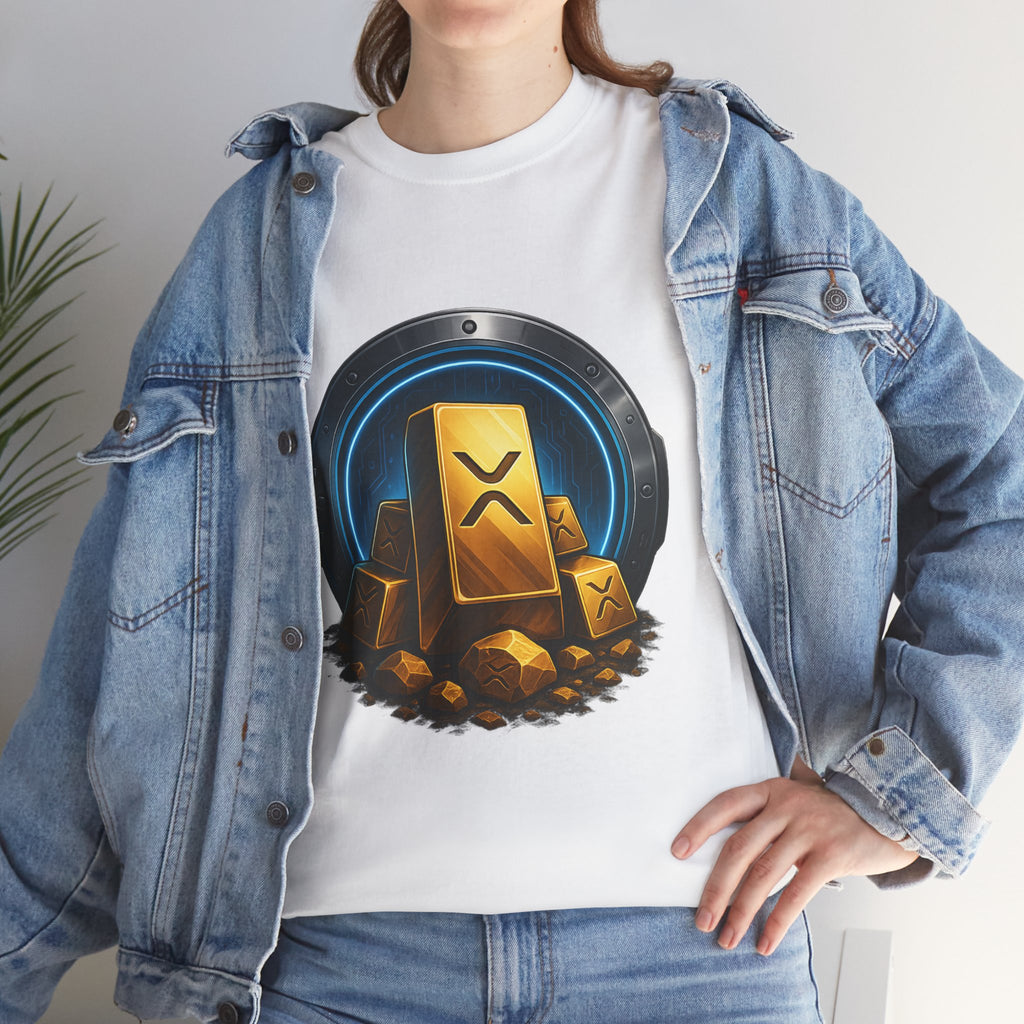 Crypto Gold Bars T-Shirt — Ripple (XRP) Stack Graphic Tee