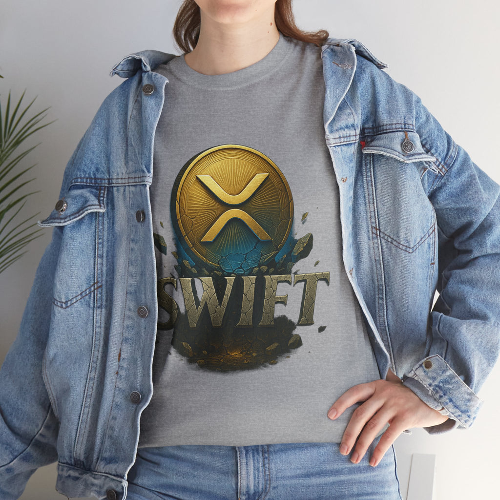 XRP Swift Cryptocurrency T‑Shirt — Ripple Coin Logo Graphic Tee