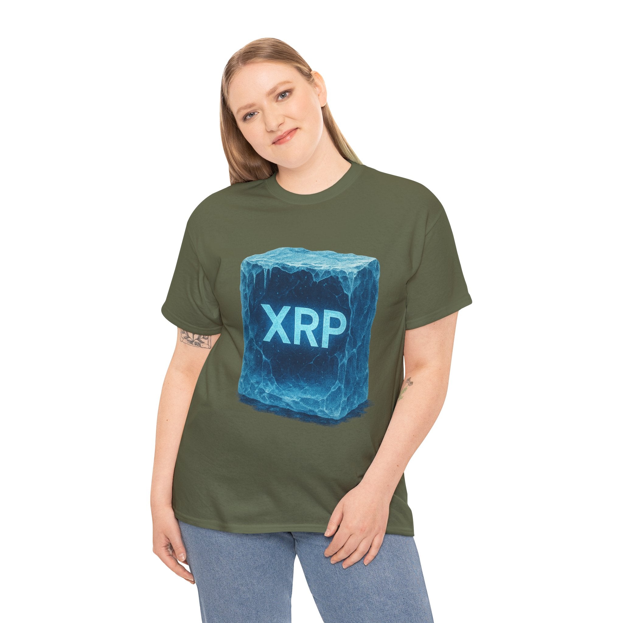 XRP Ice Block Tee — Crypto Ripple Logo T-Shirt