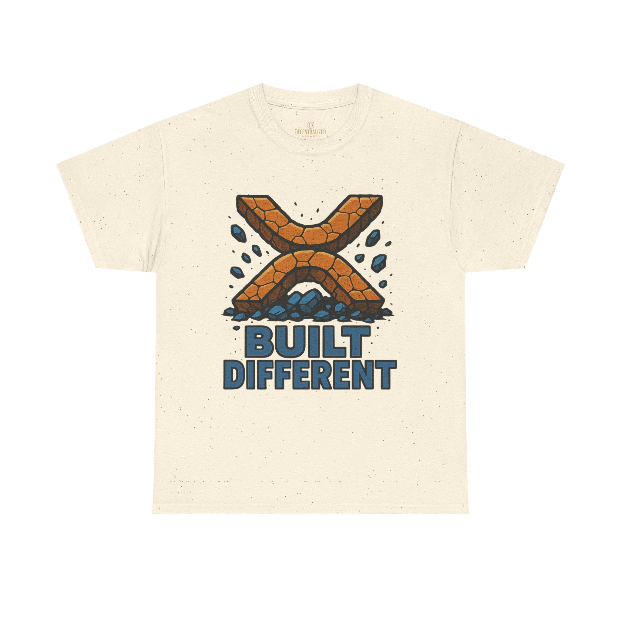 Built Different T-Shirt — Rugged Crypto X Design Tee