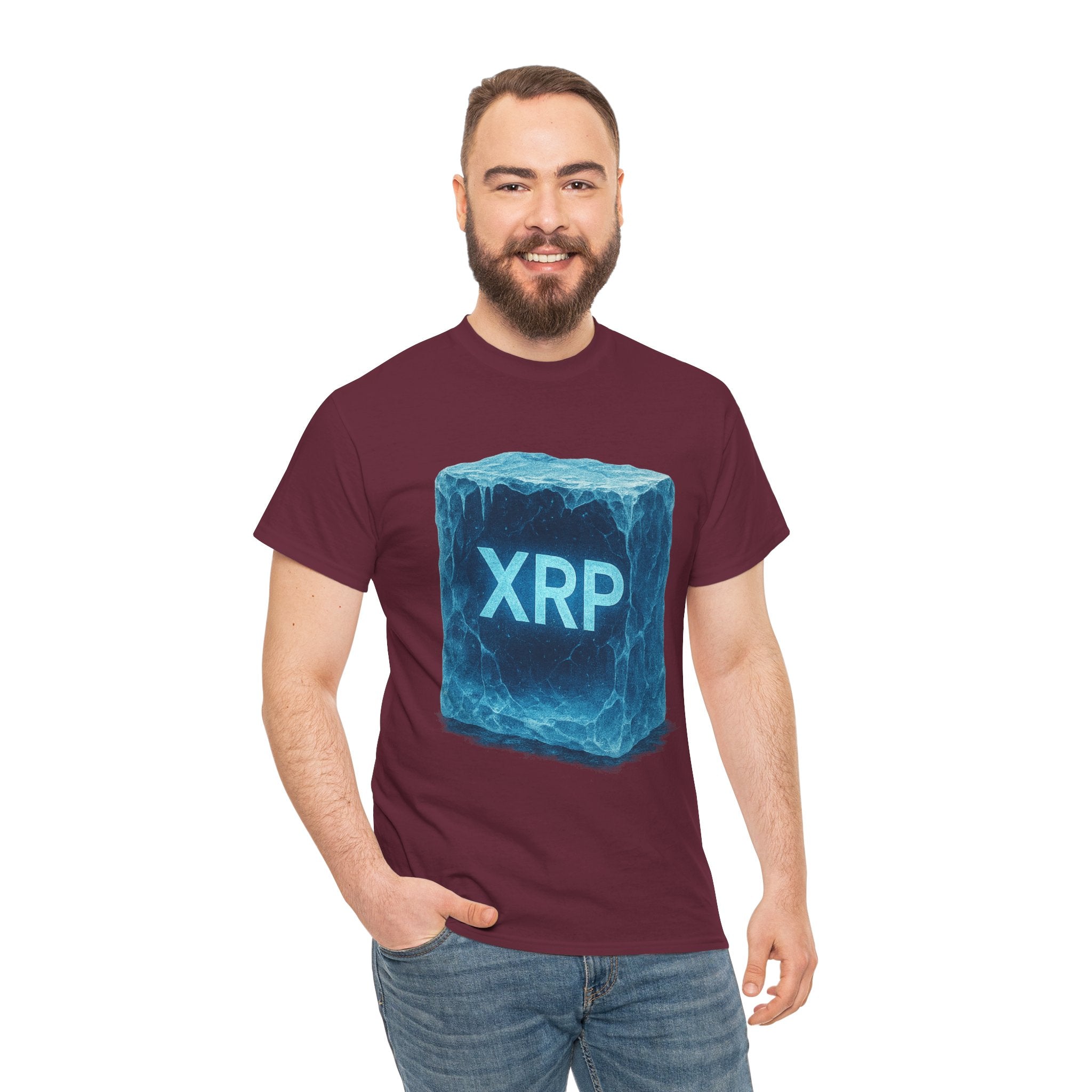 XRP Ice Block Tee — Crypto Ripple Logo T-Shirt