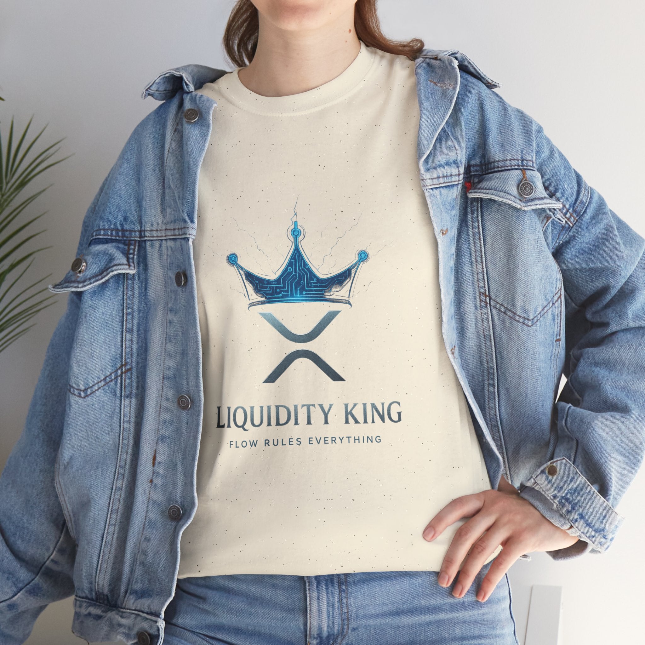 RIPPLE Liquidity King T-Shirt — Crypto XRP Crown Tee