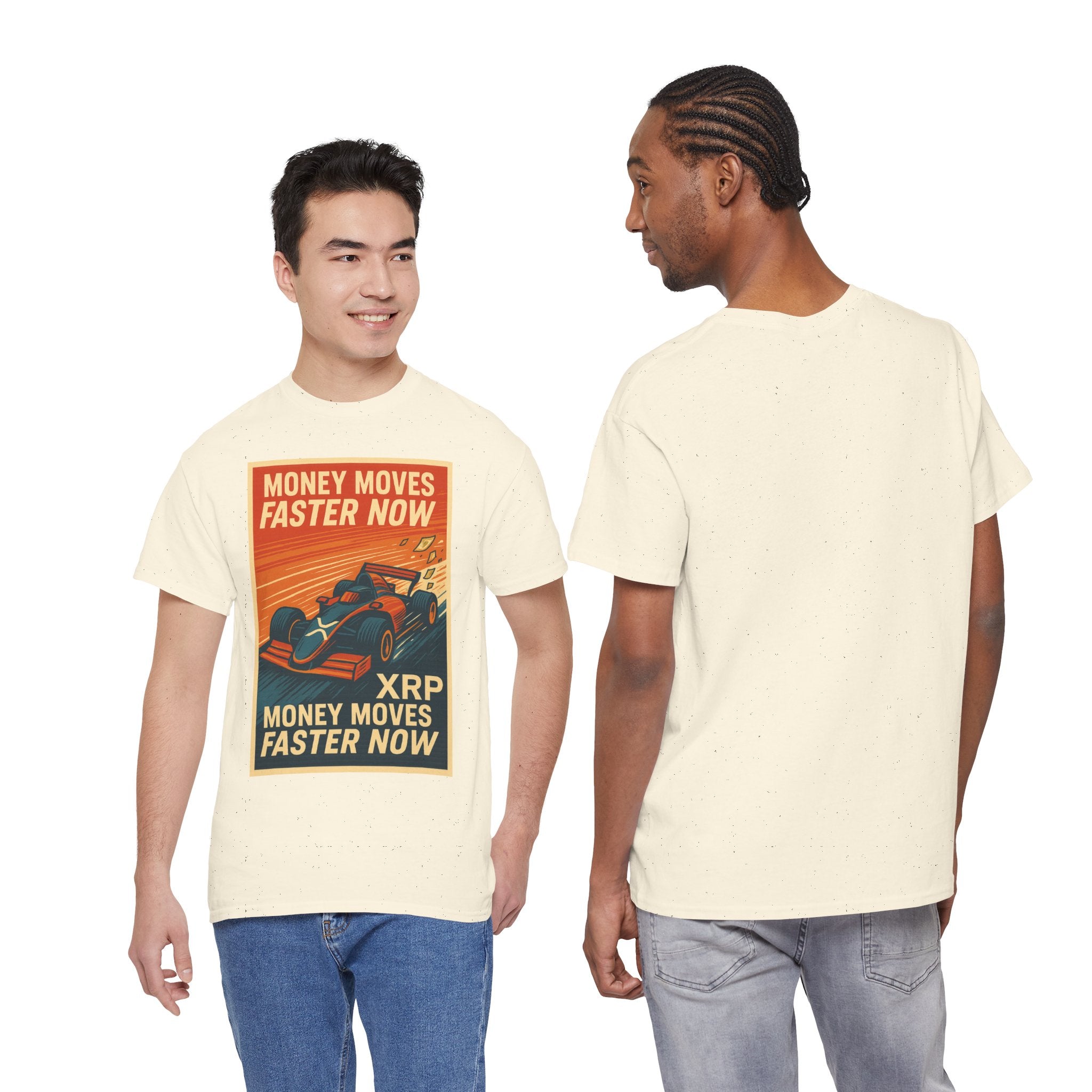 XRP 'Money Moves Faster Now' Racing Tee — Crypto Enthusiast T-Shirt