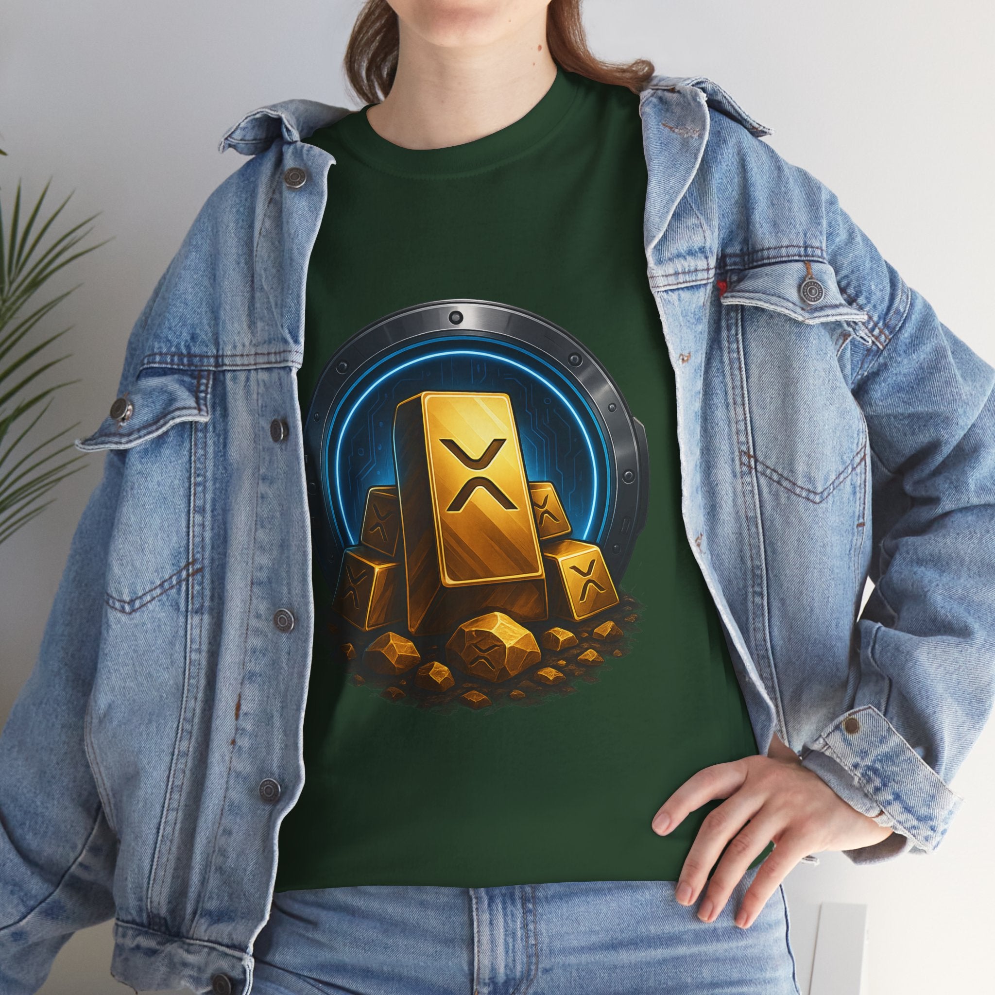 Crypto Gold Bars T-Shirt — Ripple (XRP) Stack Graphic Tee