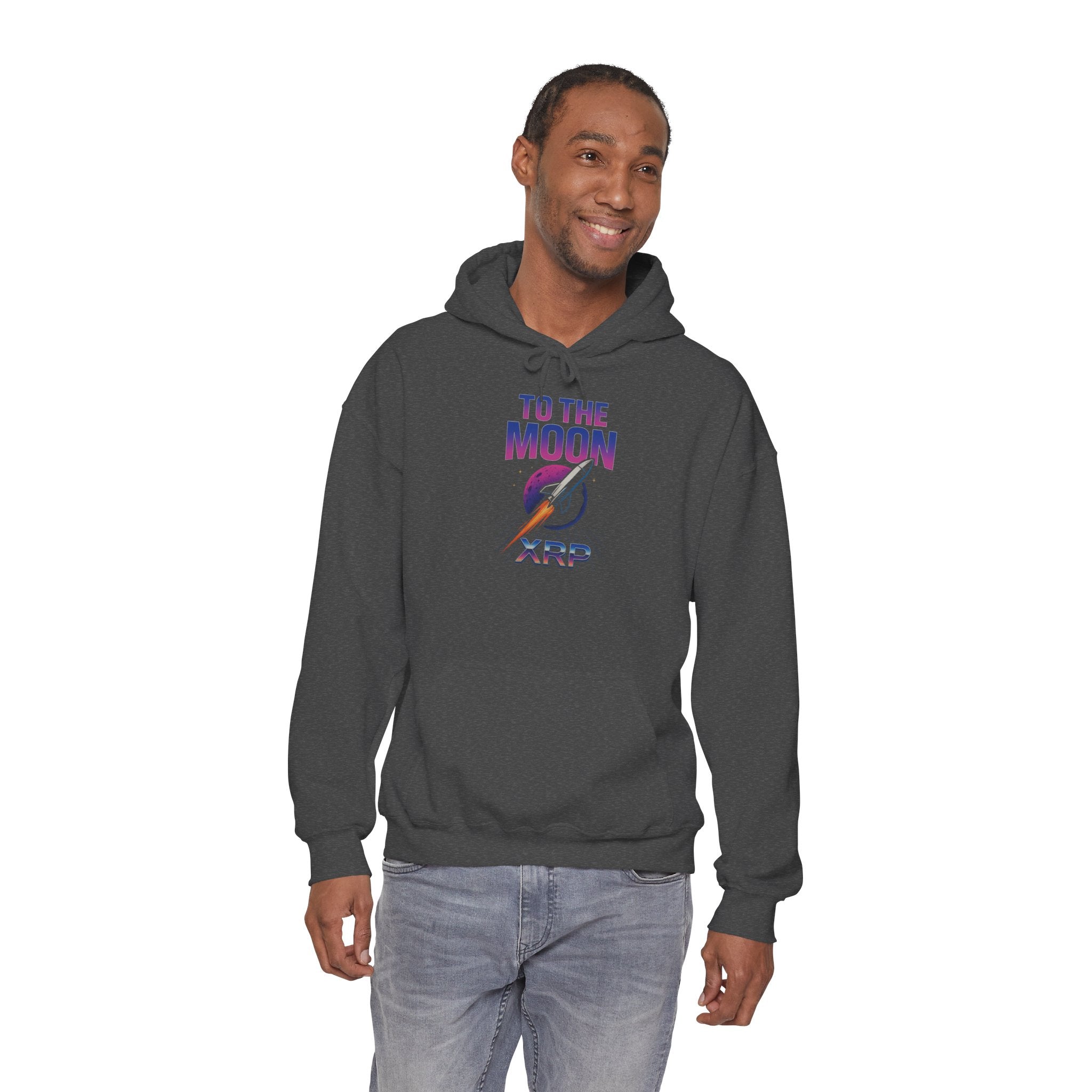 XRP To The Moon Hoodie – Crypto Investor Sweatshirt