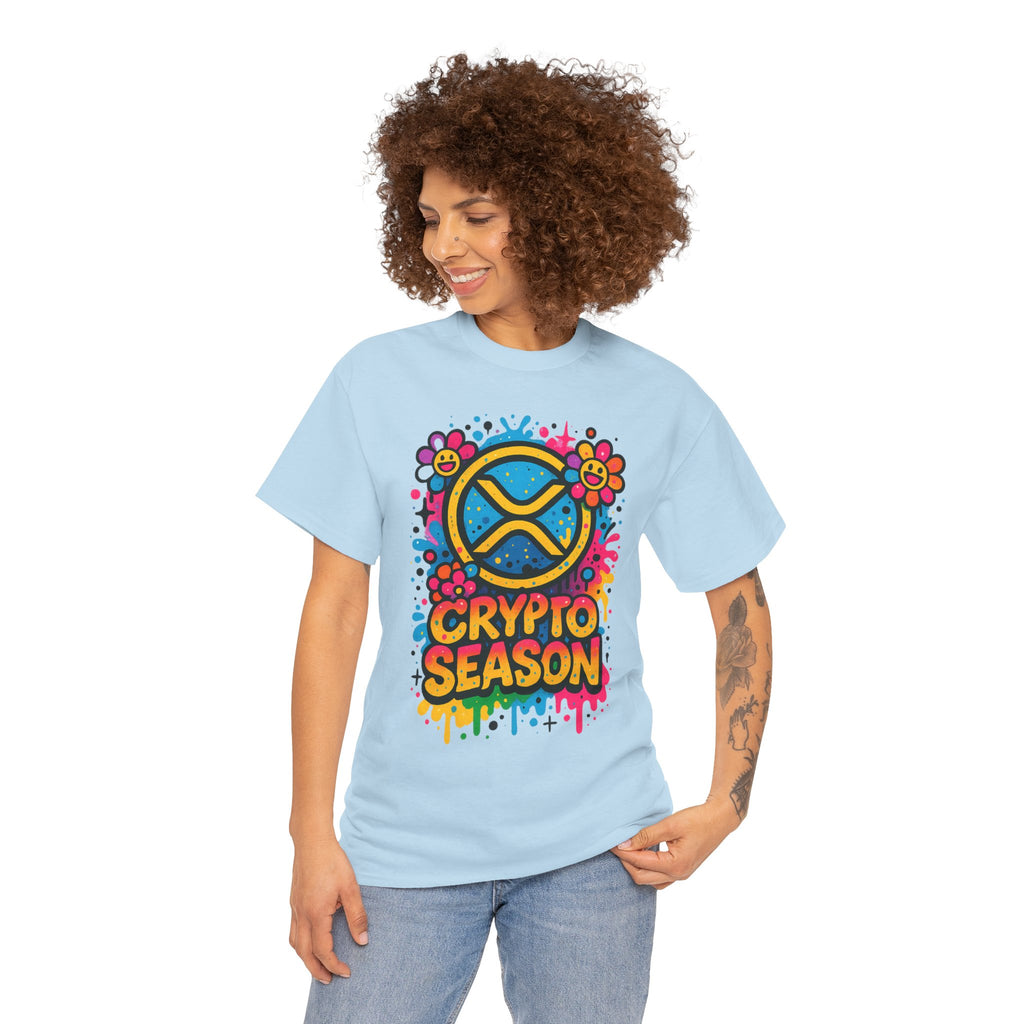 Crypto Season T-Shirt — Colorful Ripple XRP Logo Tee