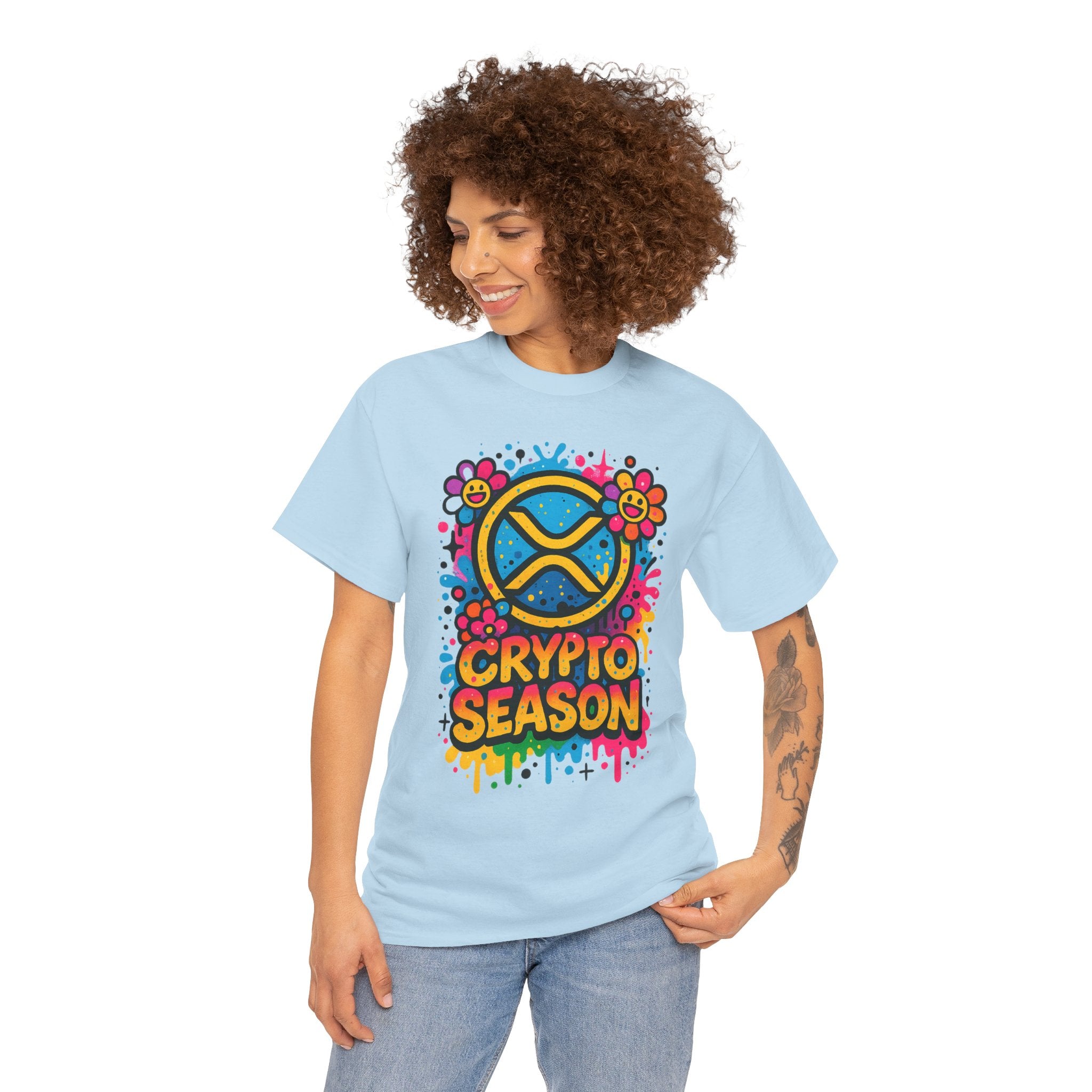 Crypto Season T-Shirt — Colorful Ripple XRP Logo Tee