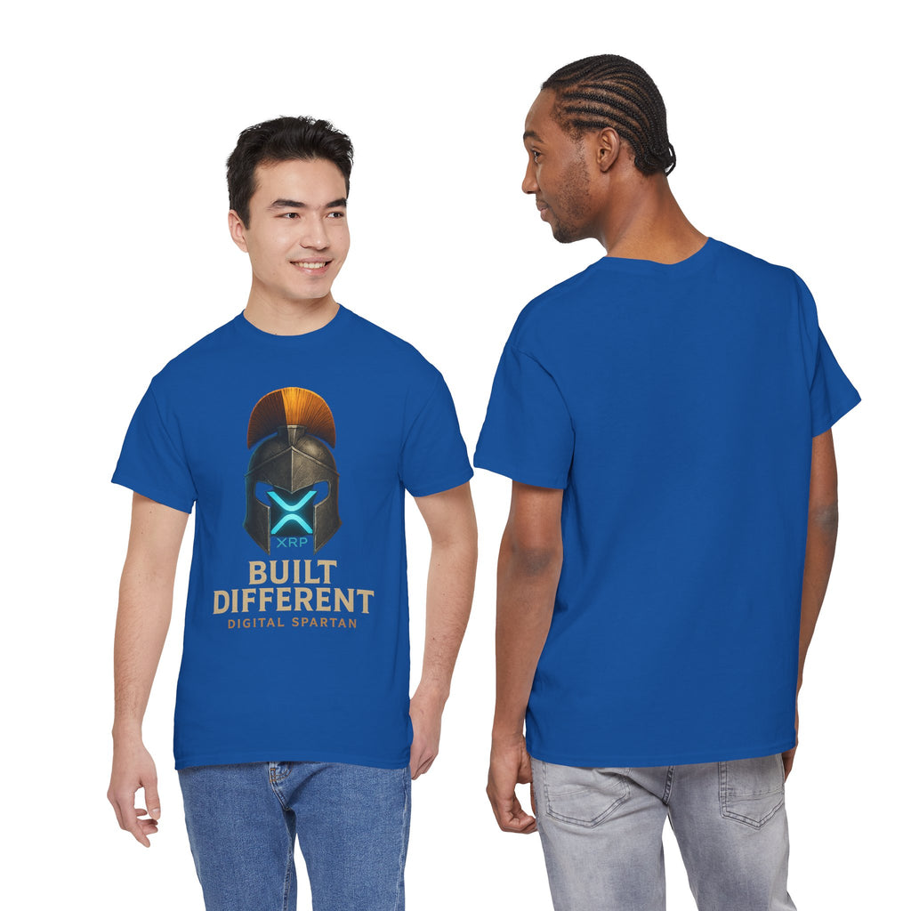 Built Different Spartan Tee — Digital Spartan XRP Crypto T-Shirt