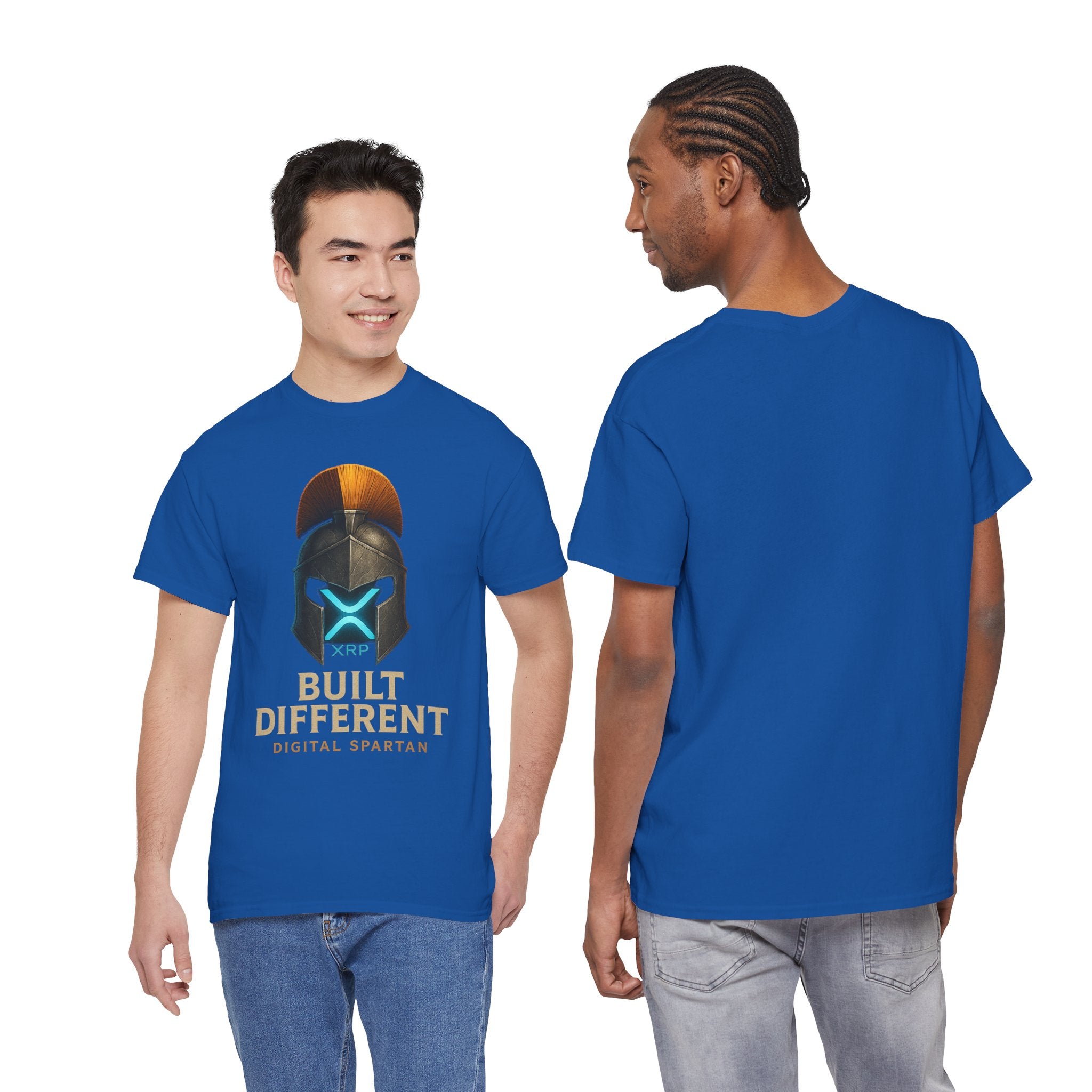 Built Different Spartan Tee — Digital Spartan XRP Crypto T-Shirt