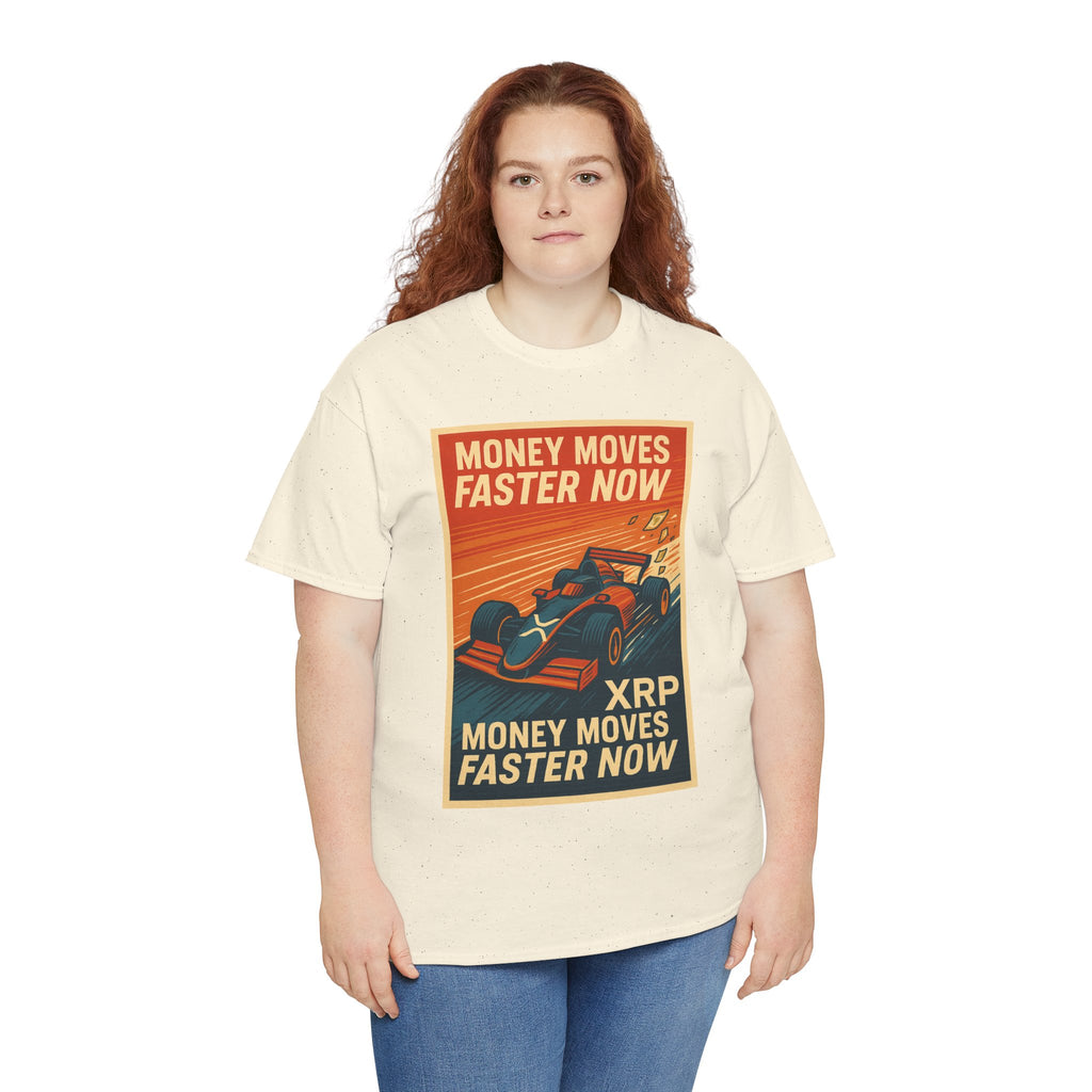 XRP 'Money Moves Faster Now' Racing Tee — Crypto Enthusiast T-Shirt