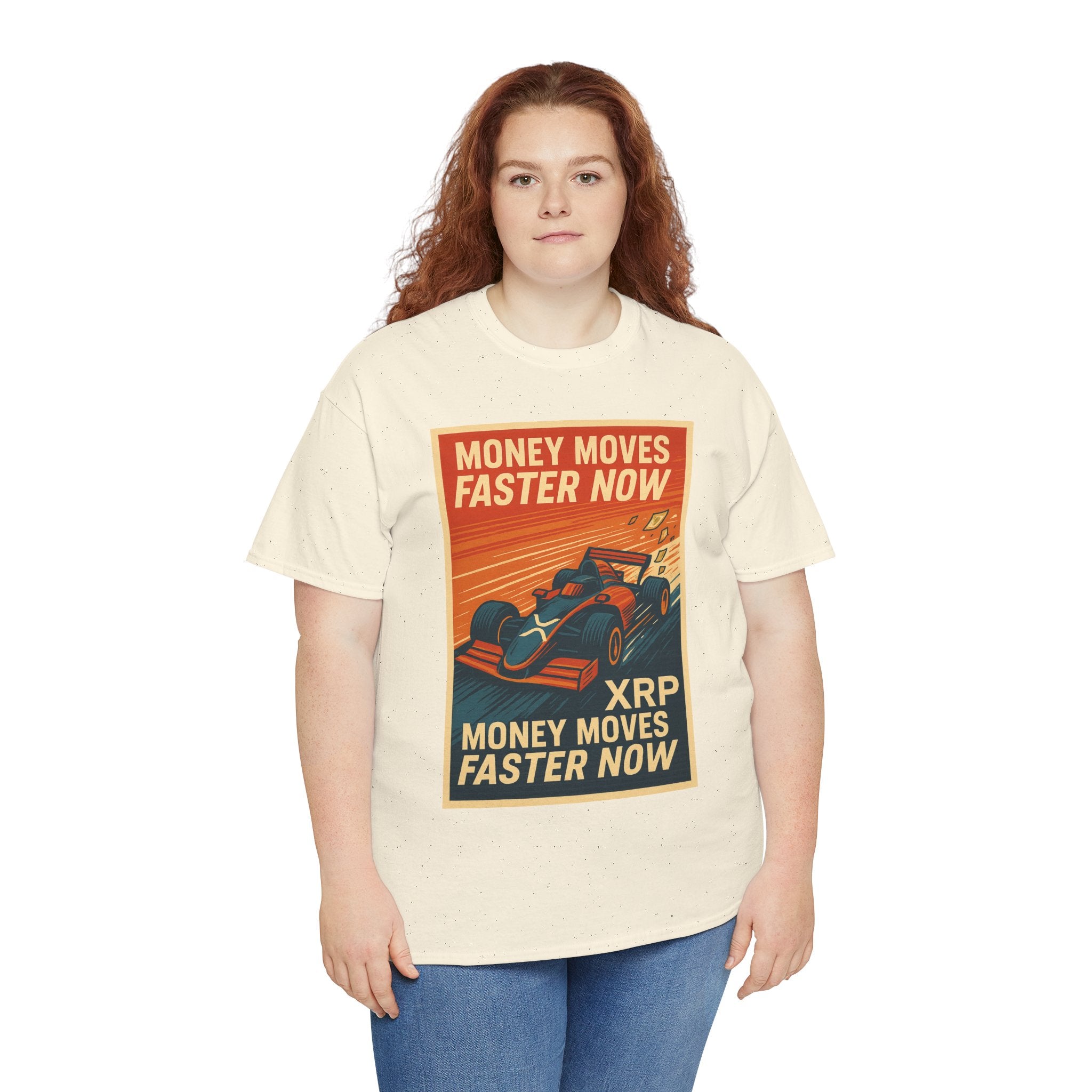 XRP 'Money Moves Faster Now' Racing Tee — Crypto Enthusiast T-Shirt