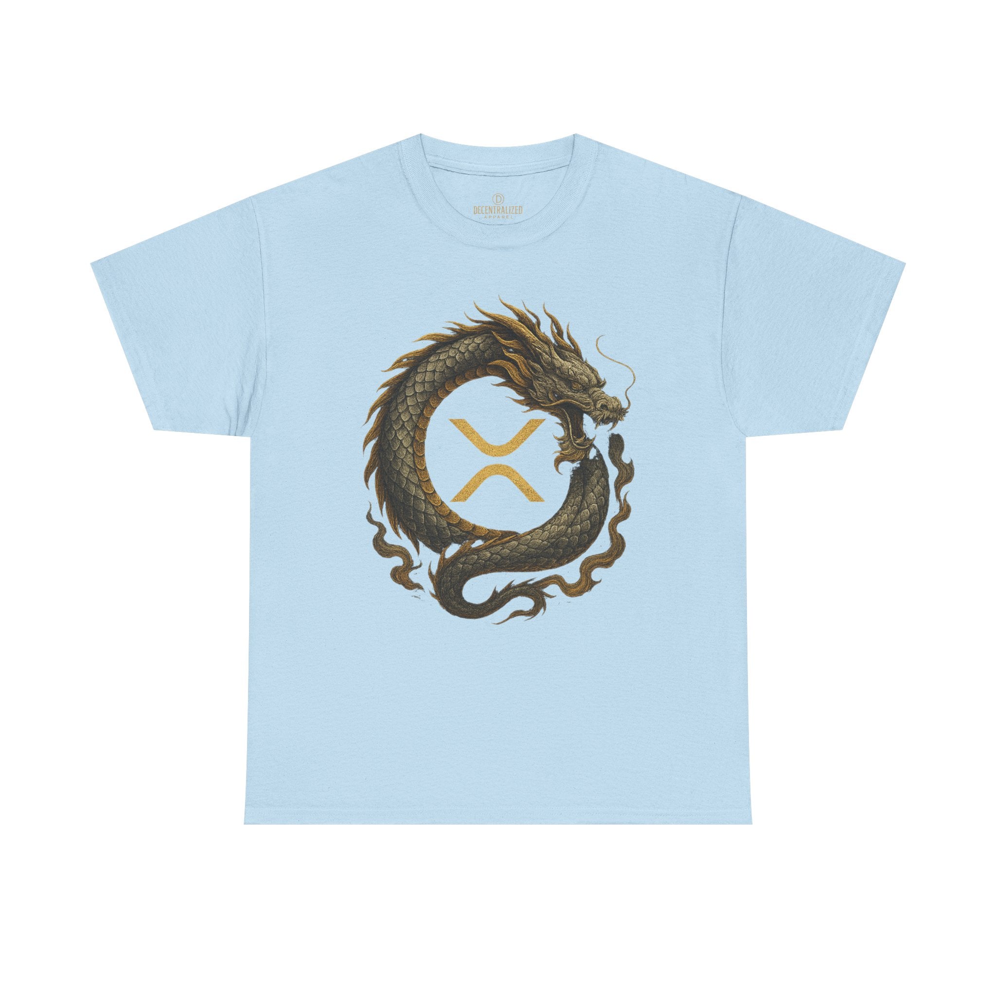 Dragon XRP Logo T-Shirt — Crypto XRP Circle Dragon Graphic Tee