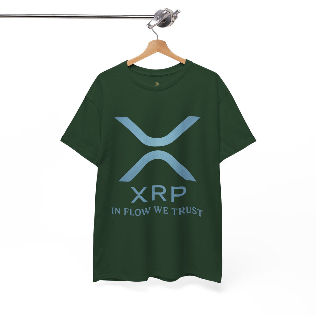 XRP Crypto Tee — "In Flow We Trust" Ripple Logo T-Shirt