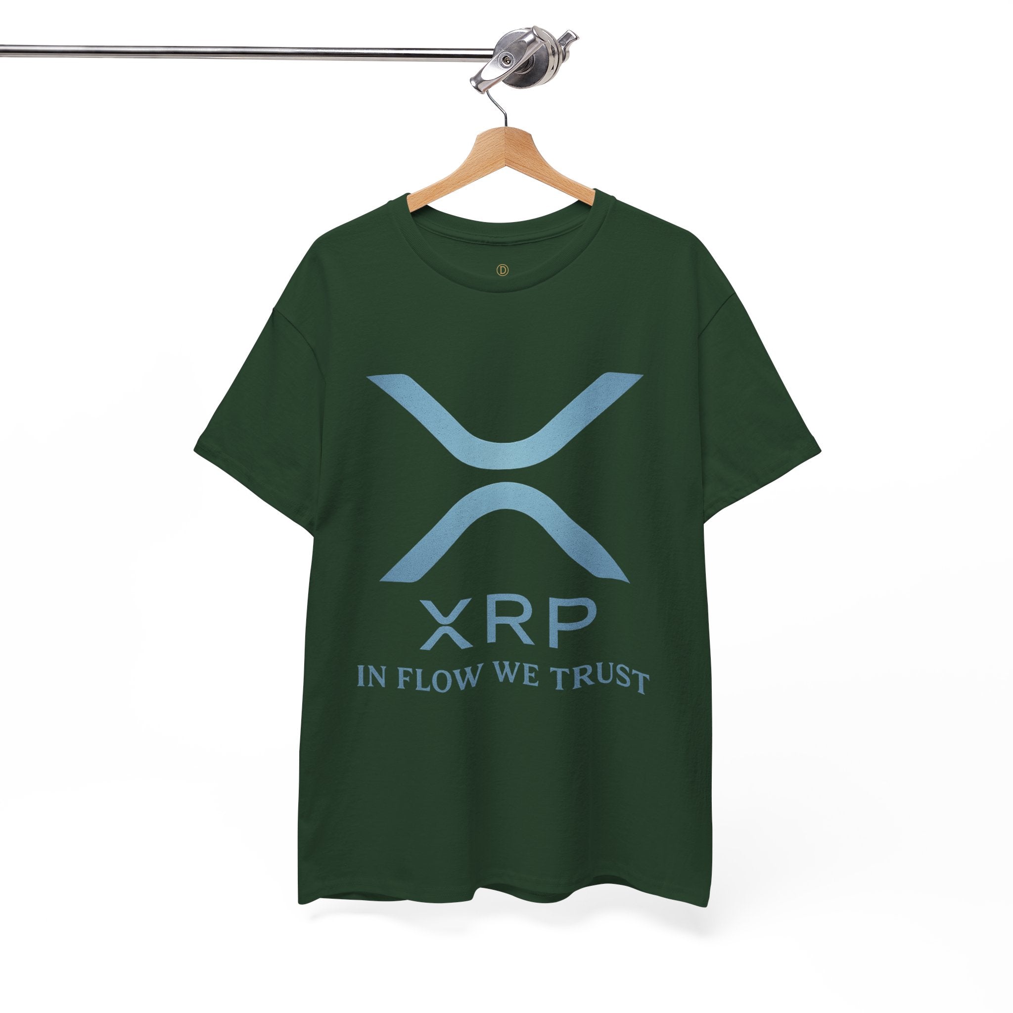 XRP Crypto Tee — "In Flow We Trust" Ripple Logo T-Shirt