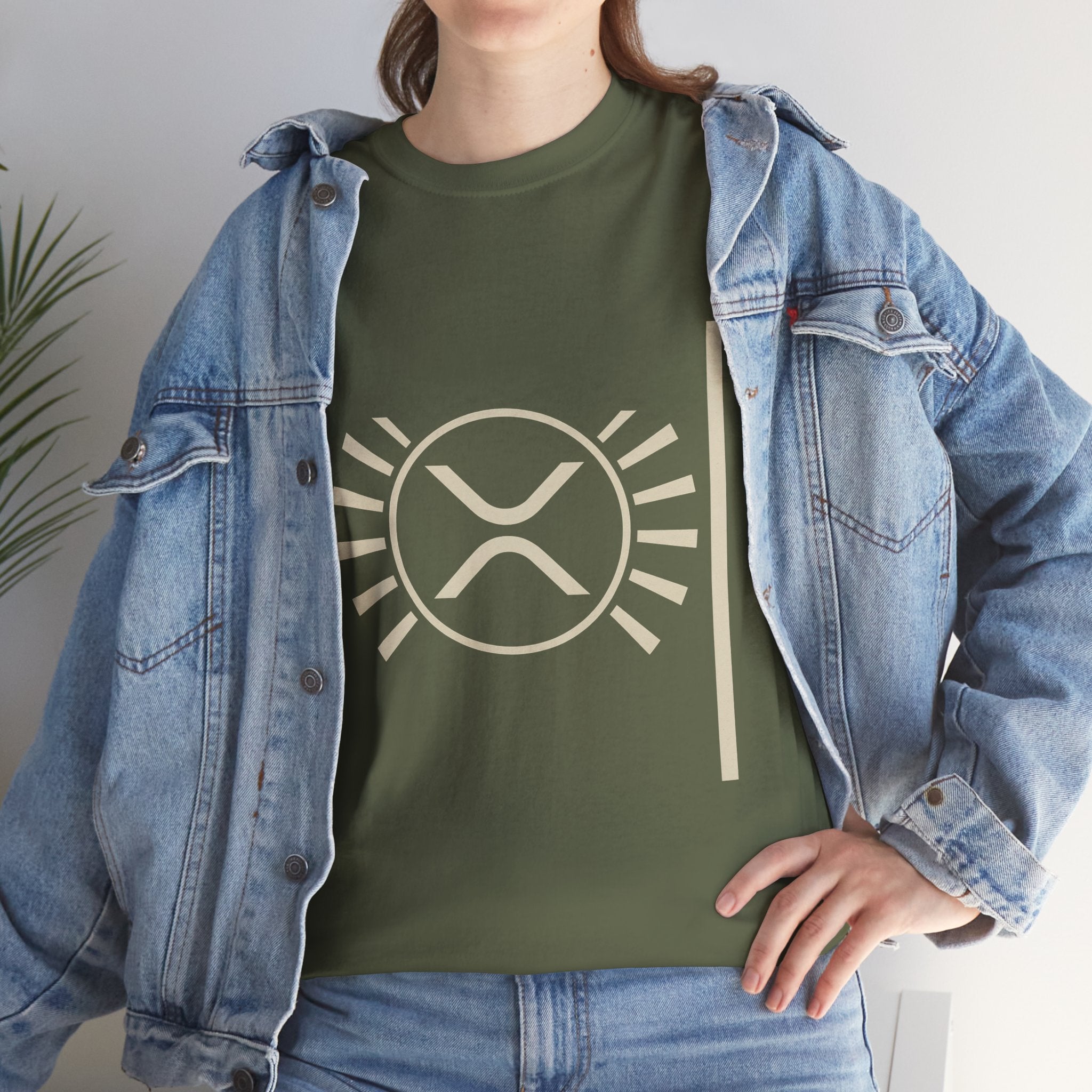 XRP Sun Logo T‑Shirt — Minimal Crypto Ripple Tee
